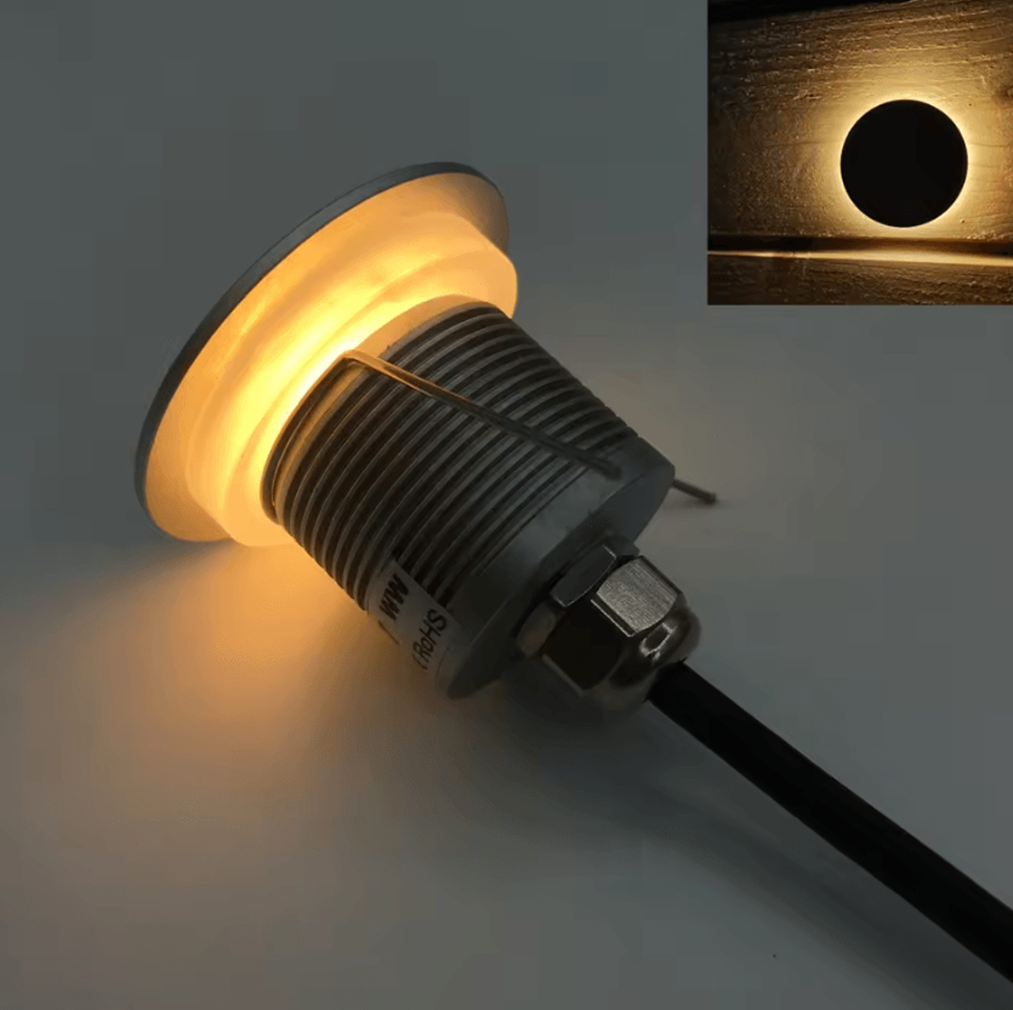 1w ip67 waterproof led deck floor light 12v 24v recessed garden pathway and stair step lamp