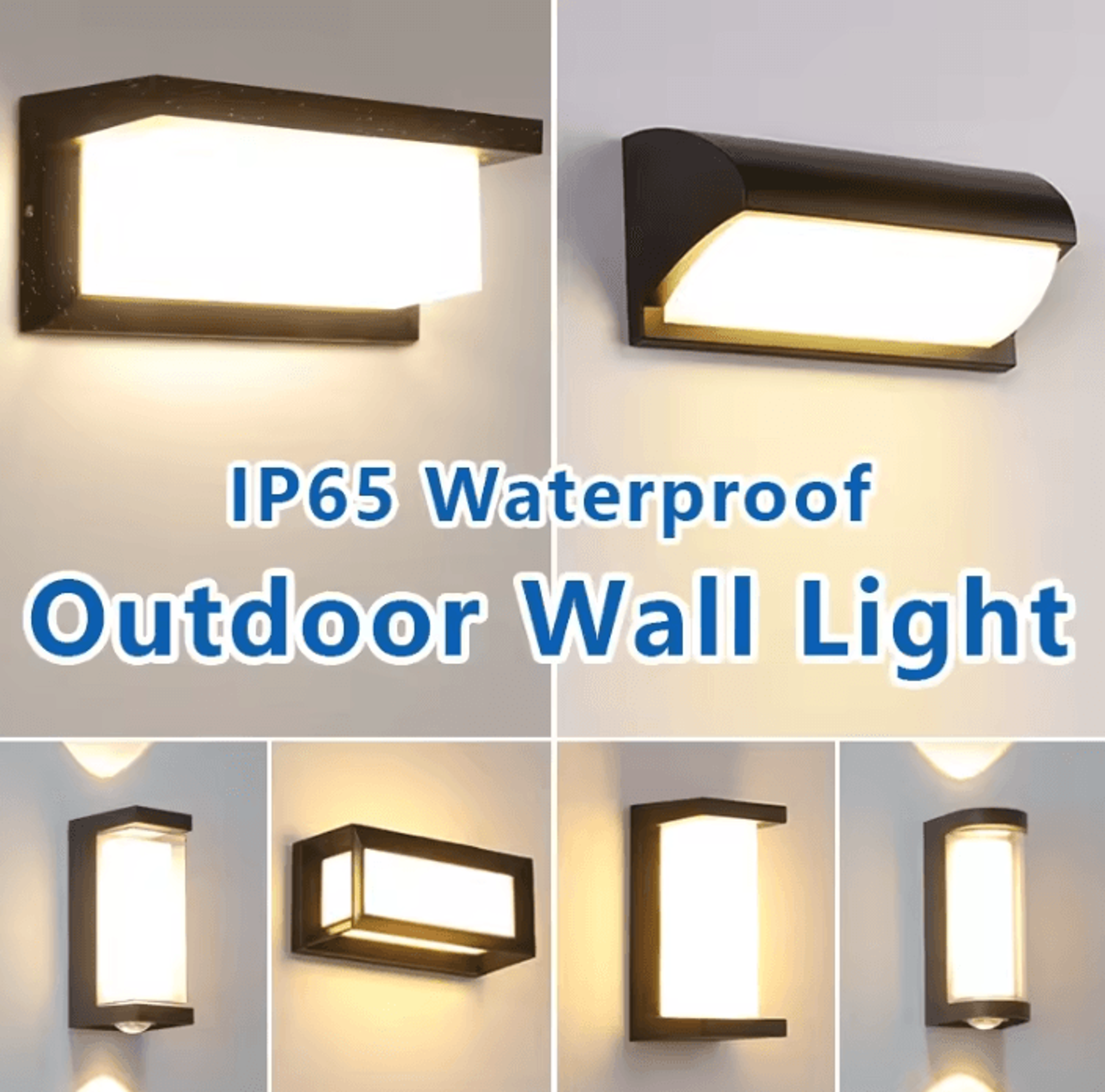 modern ip65 waterproof led outdoor wall light 12w 25w decorative lamp for garden corridor and exterior lighting