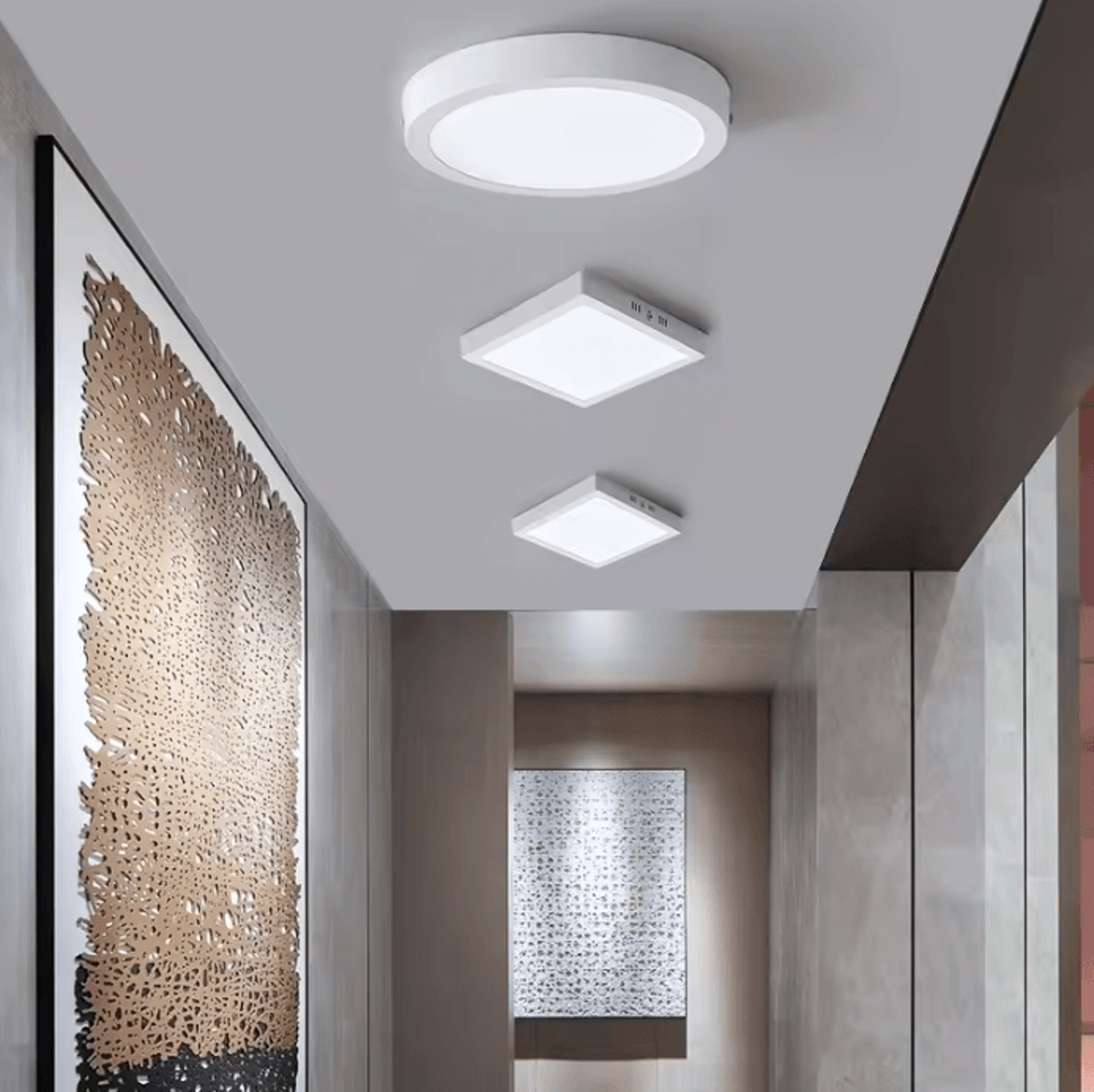 modern led panel ceiling light 110-265v energy efficient lamp for living room bedroom and kitchen