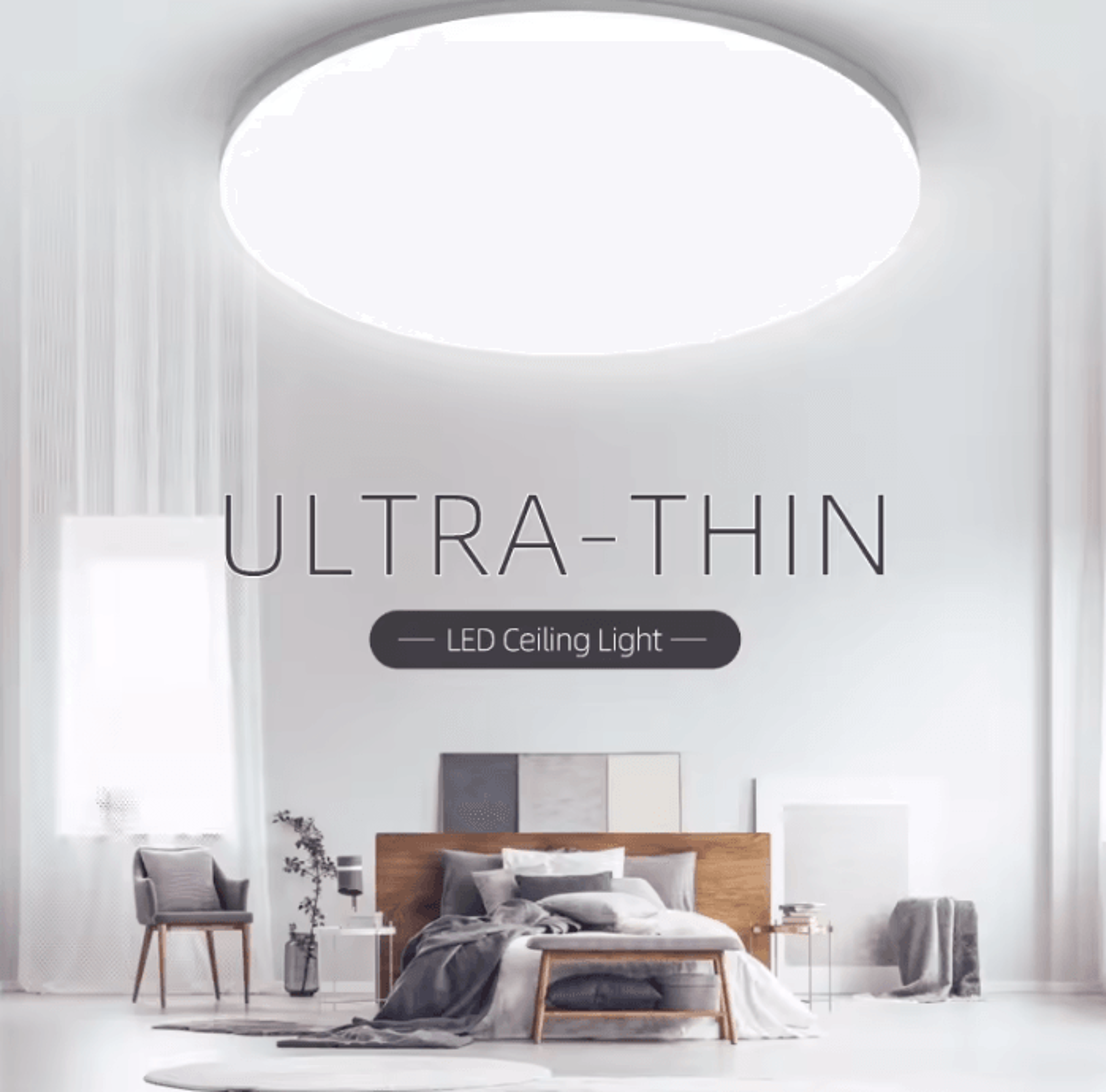 modern led panel ceiling light 165-265v energy efficient lamp for living room bedroom and kitchen