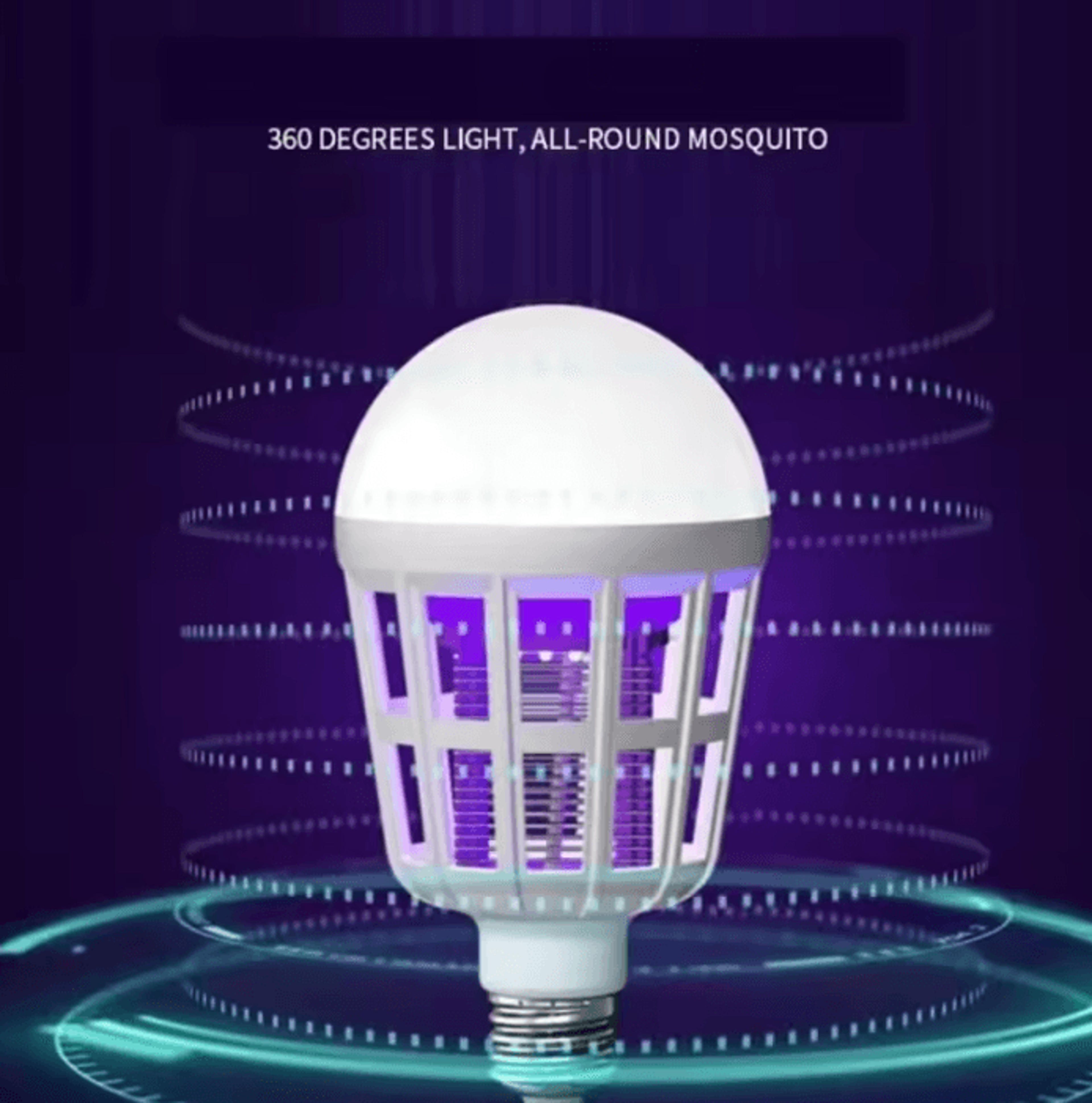 Electric Mosquito Zapper Light Bulb 15PCS LED Insect Killer Lamp For Indoor And Outdoor Use 1