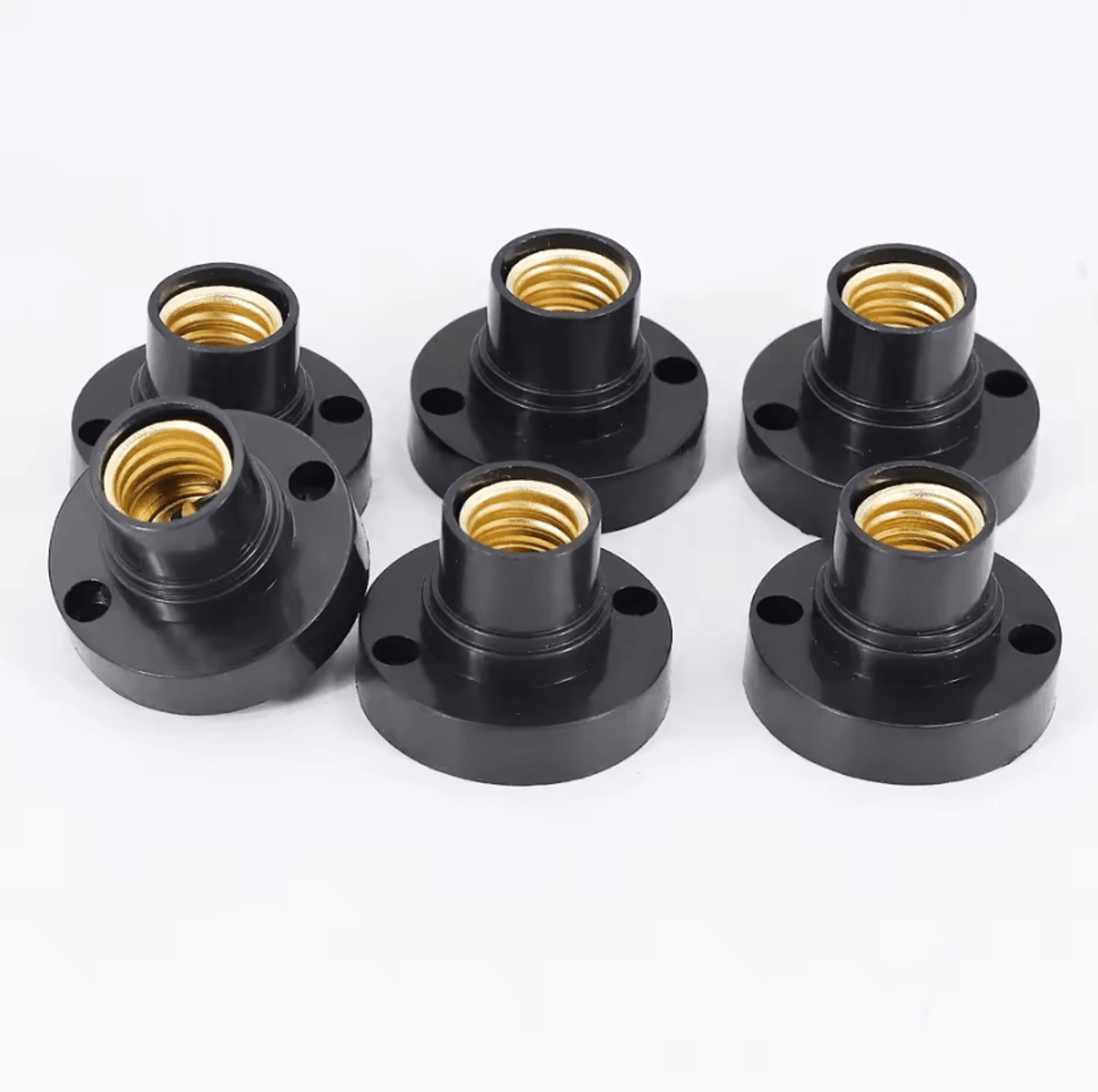 10pcs e14 screw lamp holders small edison light bulb socket bases for home lighting fixtures