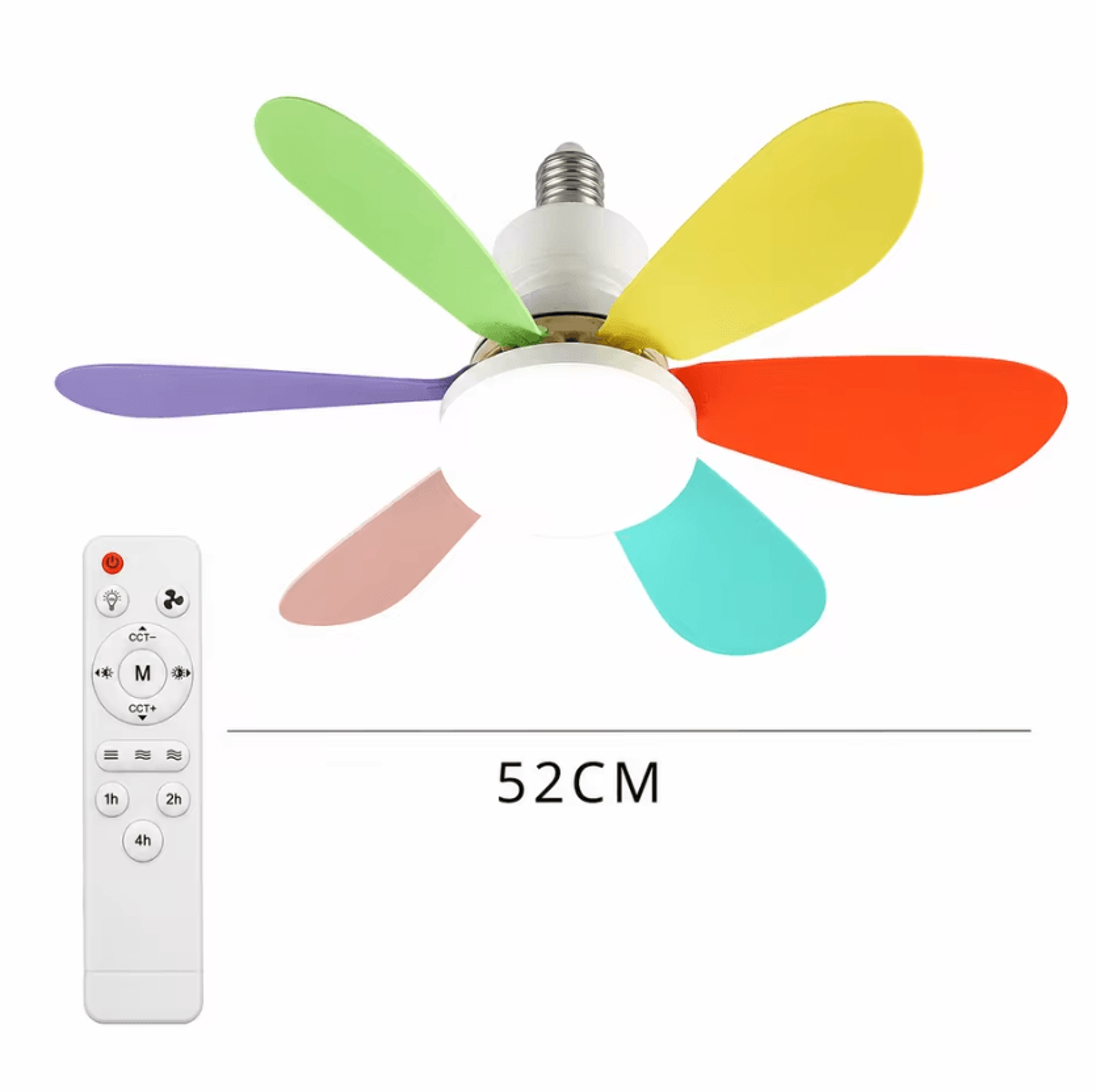 joyinled dimmable led ceiling fan light 30w 40w e27 remote control lamp for living room and study