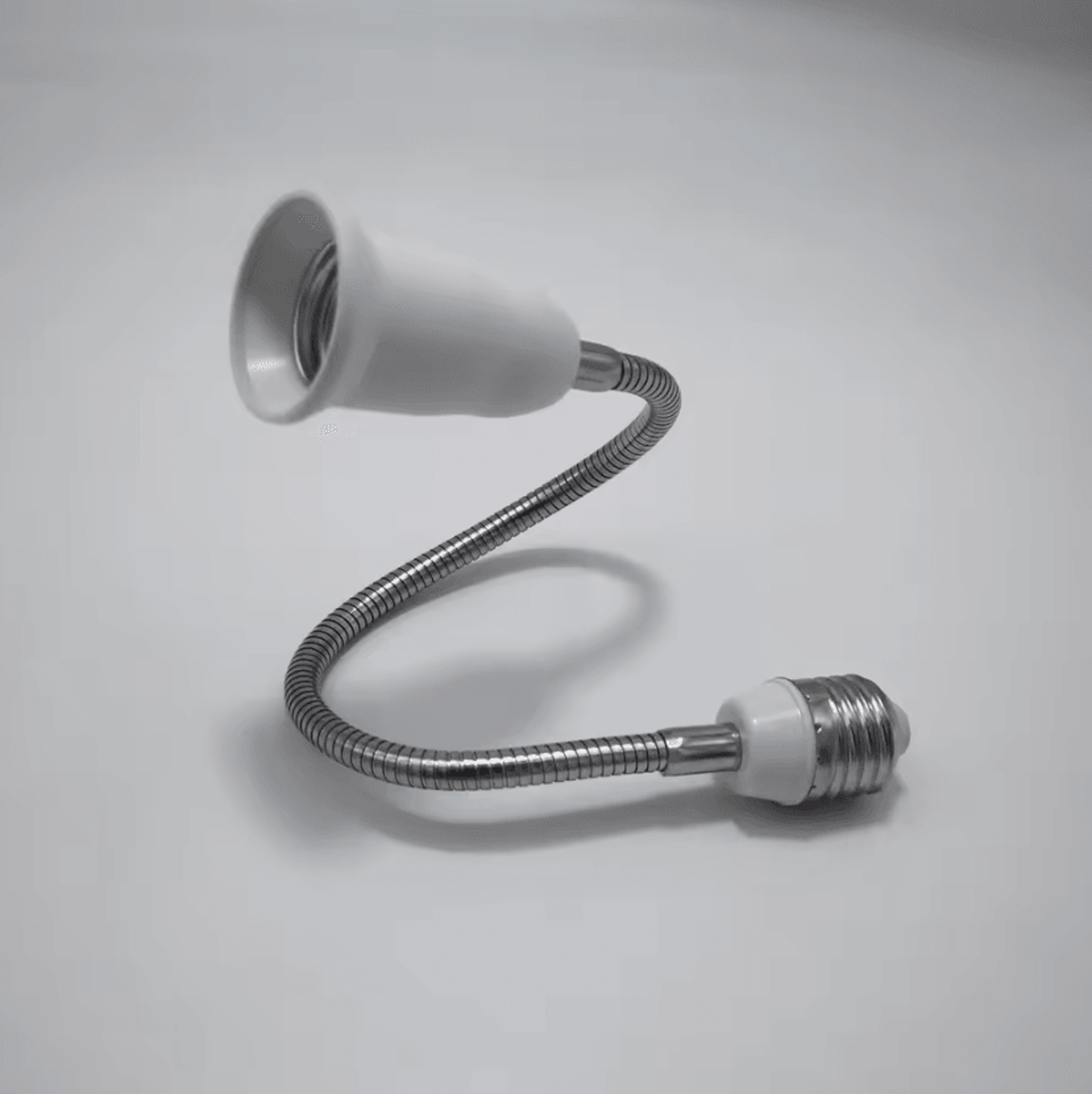 E27 Flexible Extension Adapter Black Adjustable LED Bulb Socket Holder For Home Lighting 1