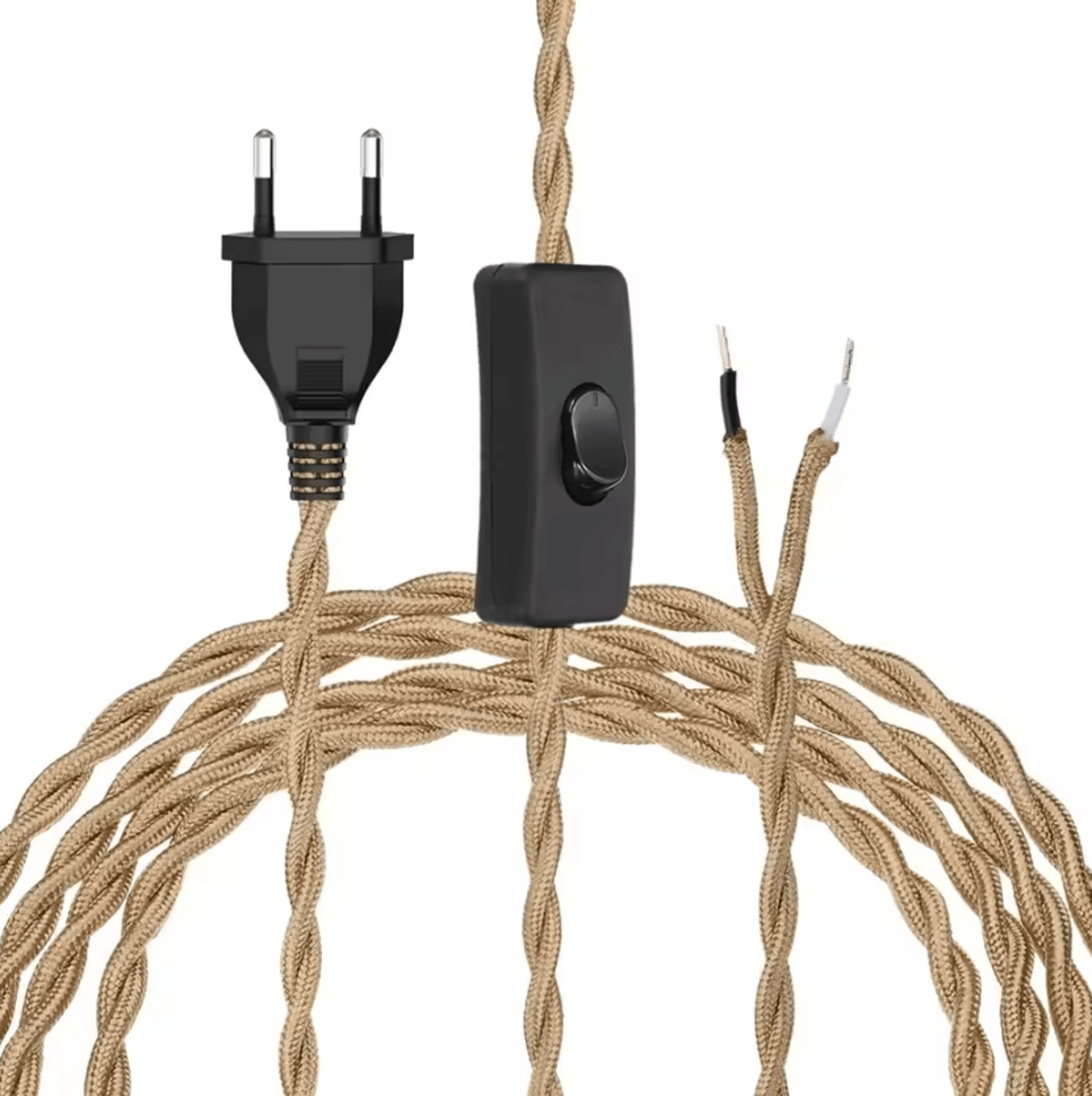 3m hemp rope plug in pendant light cord with on off switch rustic hanging lamp kit eu us plug