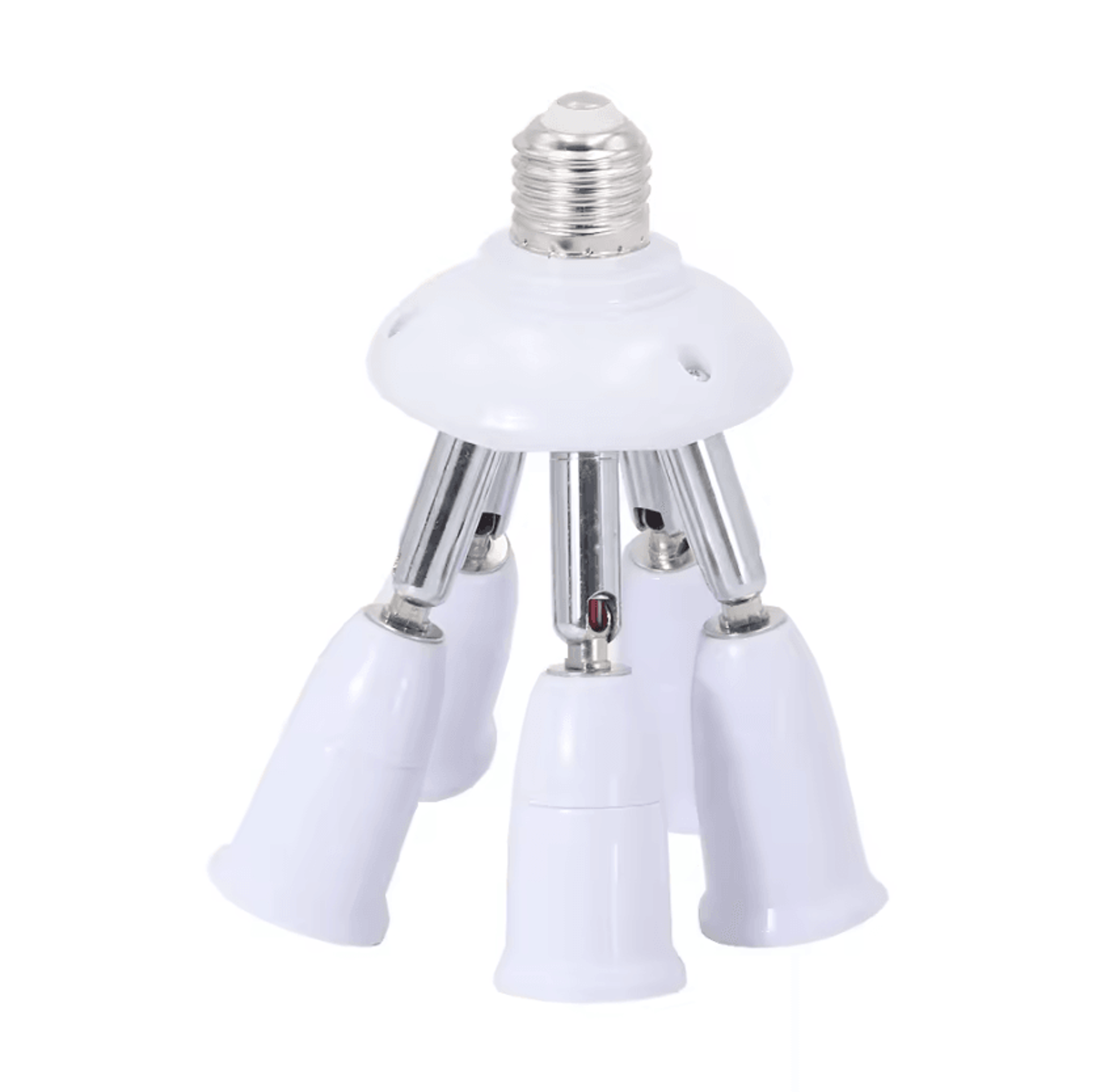 Adjustable E27 3 Head Light Bulb Splitter Adapter Triple Socket Converter For LED Ceiling Lighting 1