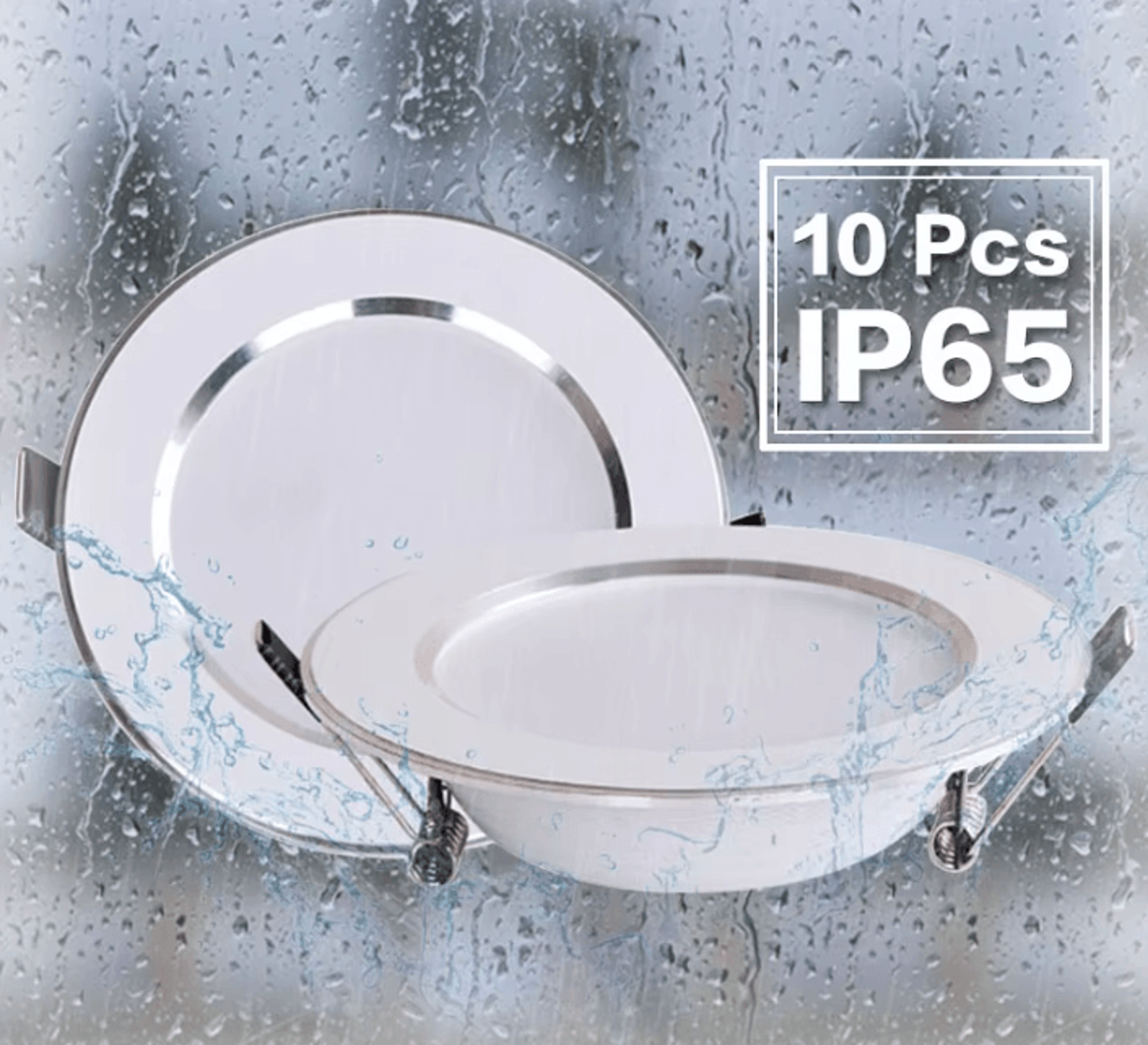10pcs waterproof dimmable led downlights 5w 7w 9w 12w 15w 18w ceiling spotlights for bathroom and outdoor lighting