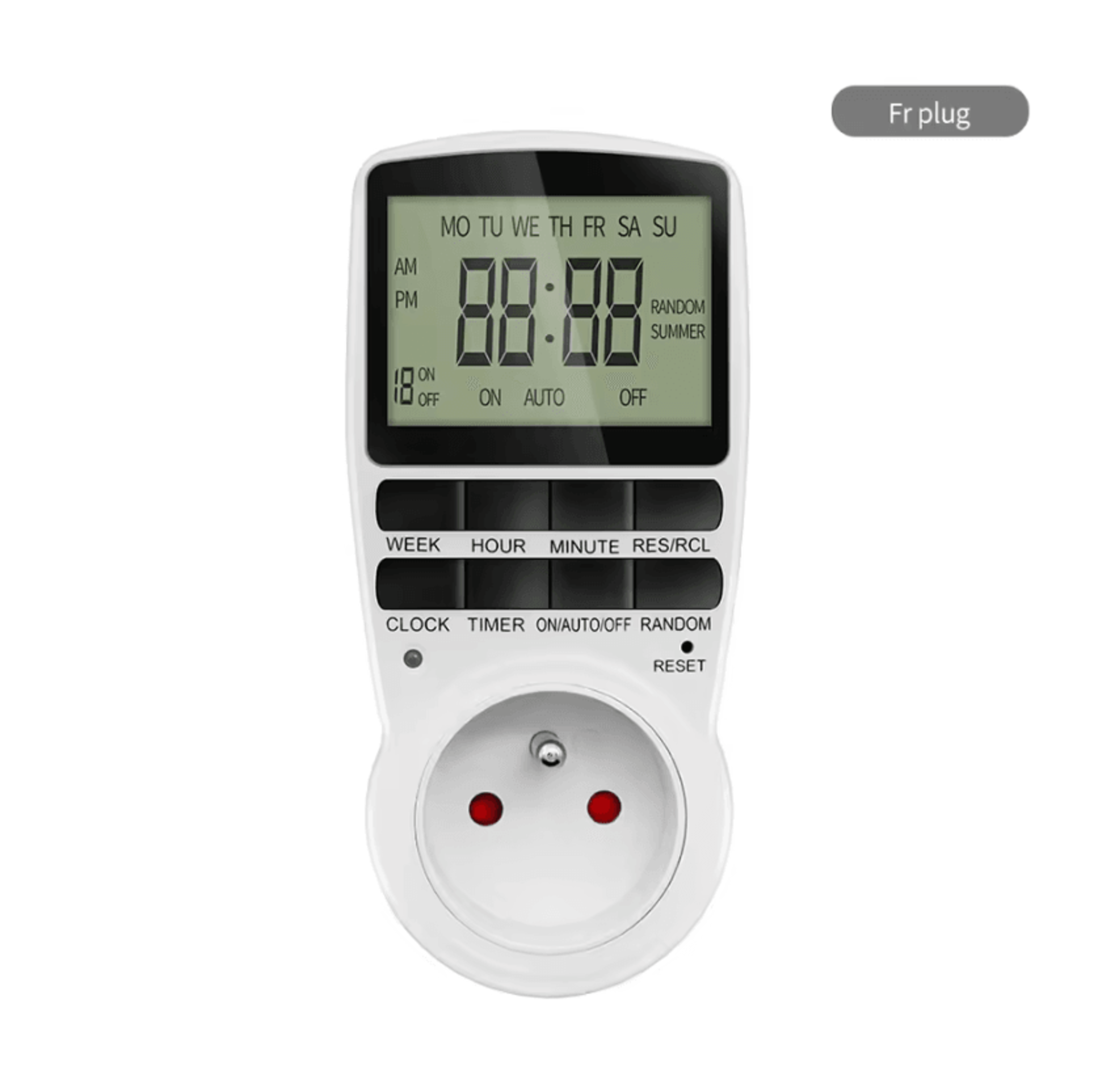 Digital Programmable Timer Switch 1224 Hour Electronic Socket Outlet For Kitchen Appliances With EU 8