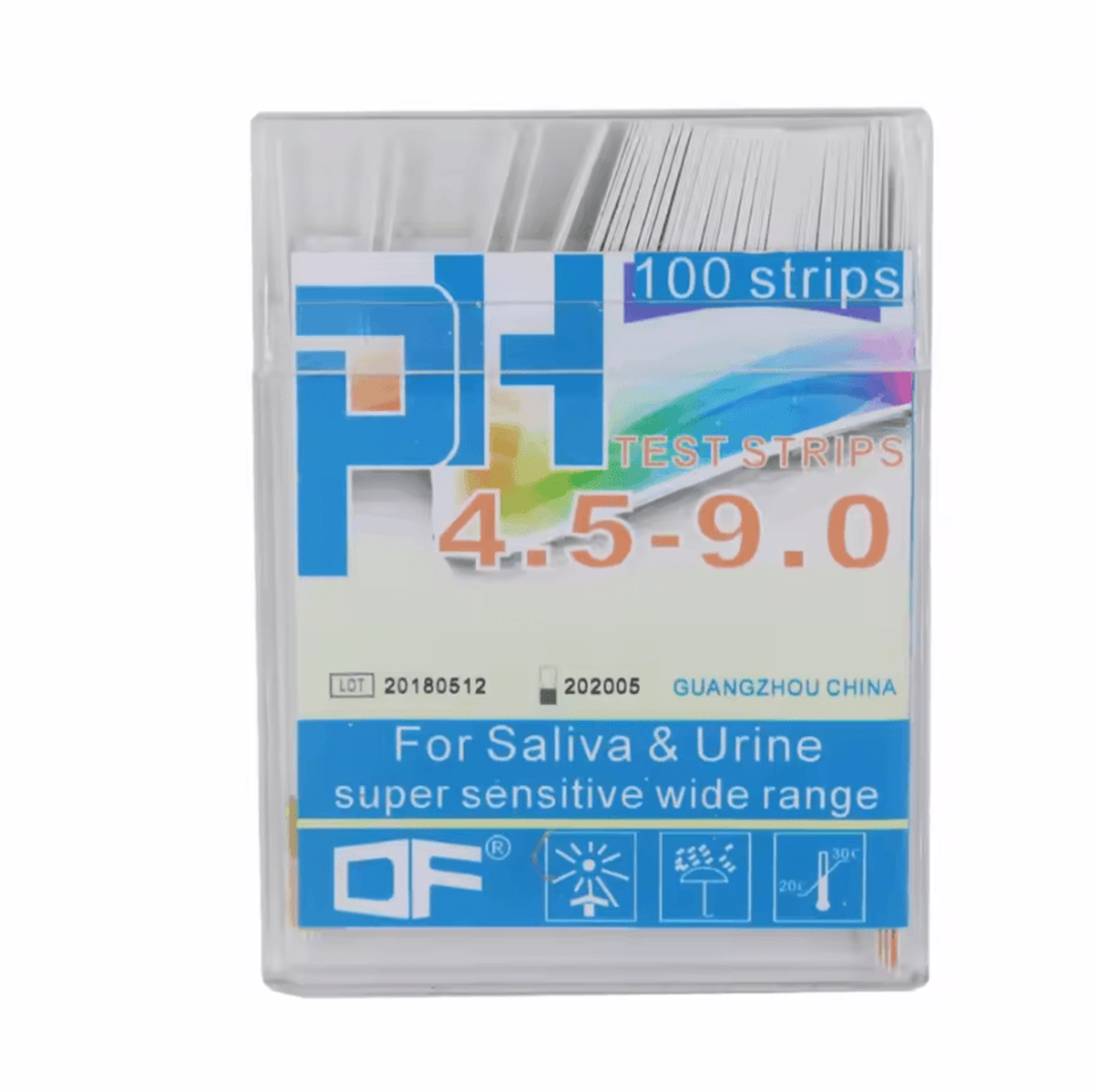 100pcs dual pad ph test strips 4.5-9.0 universal urine and saliva ph testing paper for home monitoring