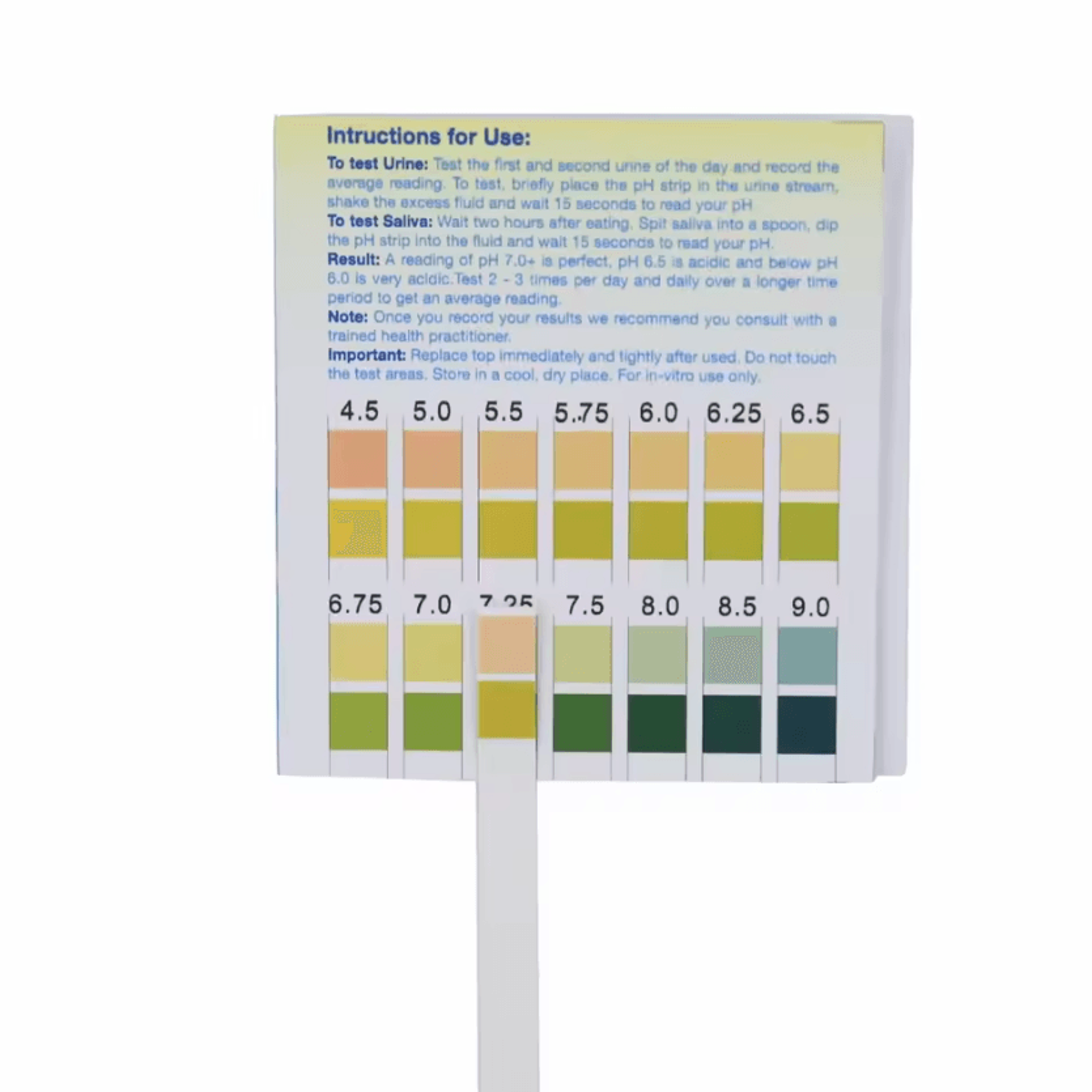 100PCS Dual Pad PH Test Strips 4590 Universal Urine And Saliva PH Testing Paper For Home Monitoring 3