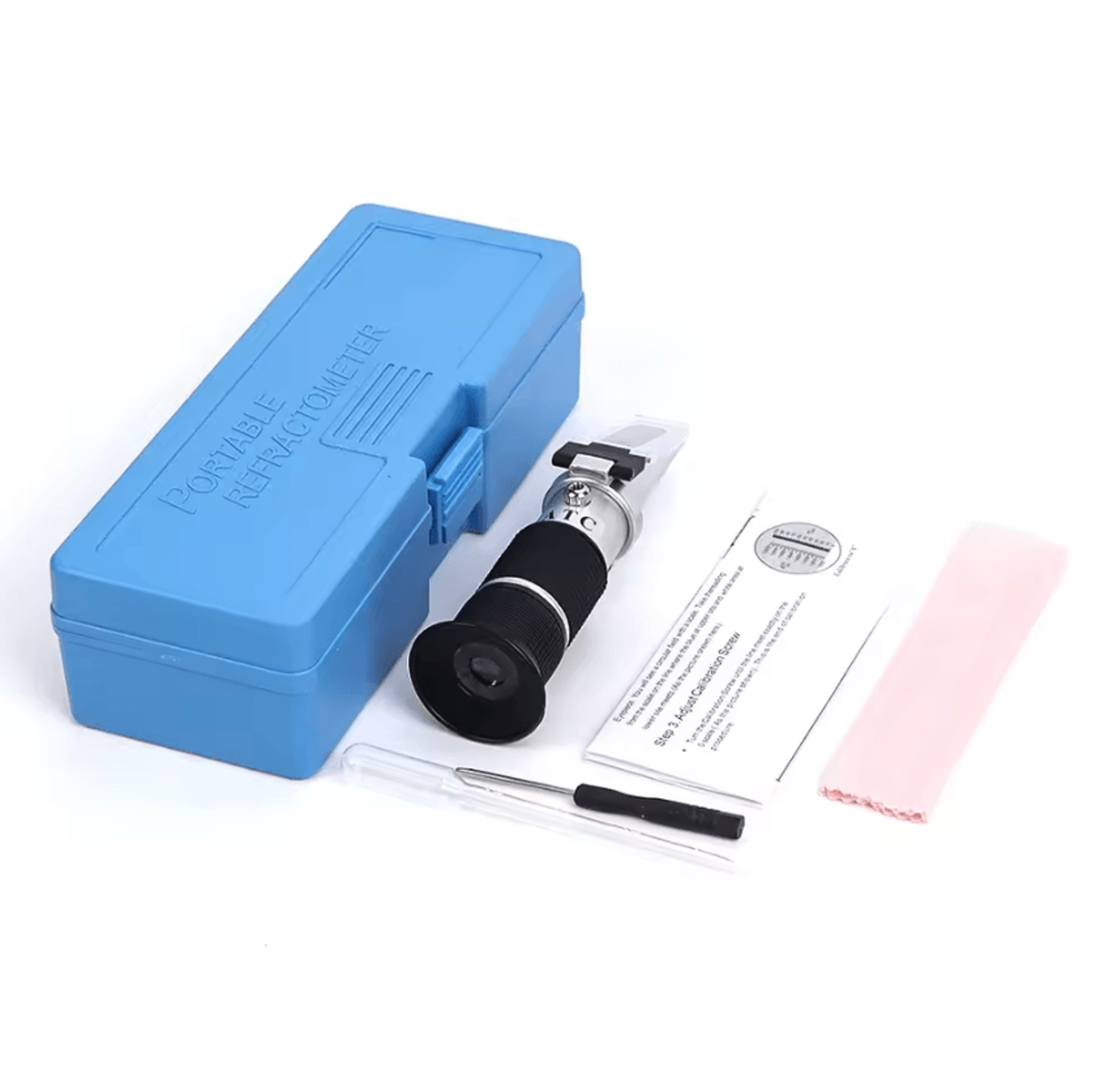 Handheld Honey Refractometer 080 Brix Sugar Concentration Meter With ATC For Honey Fruit And Food T 7