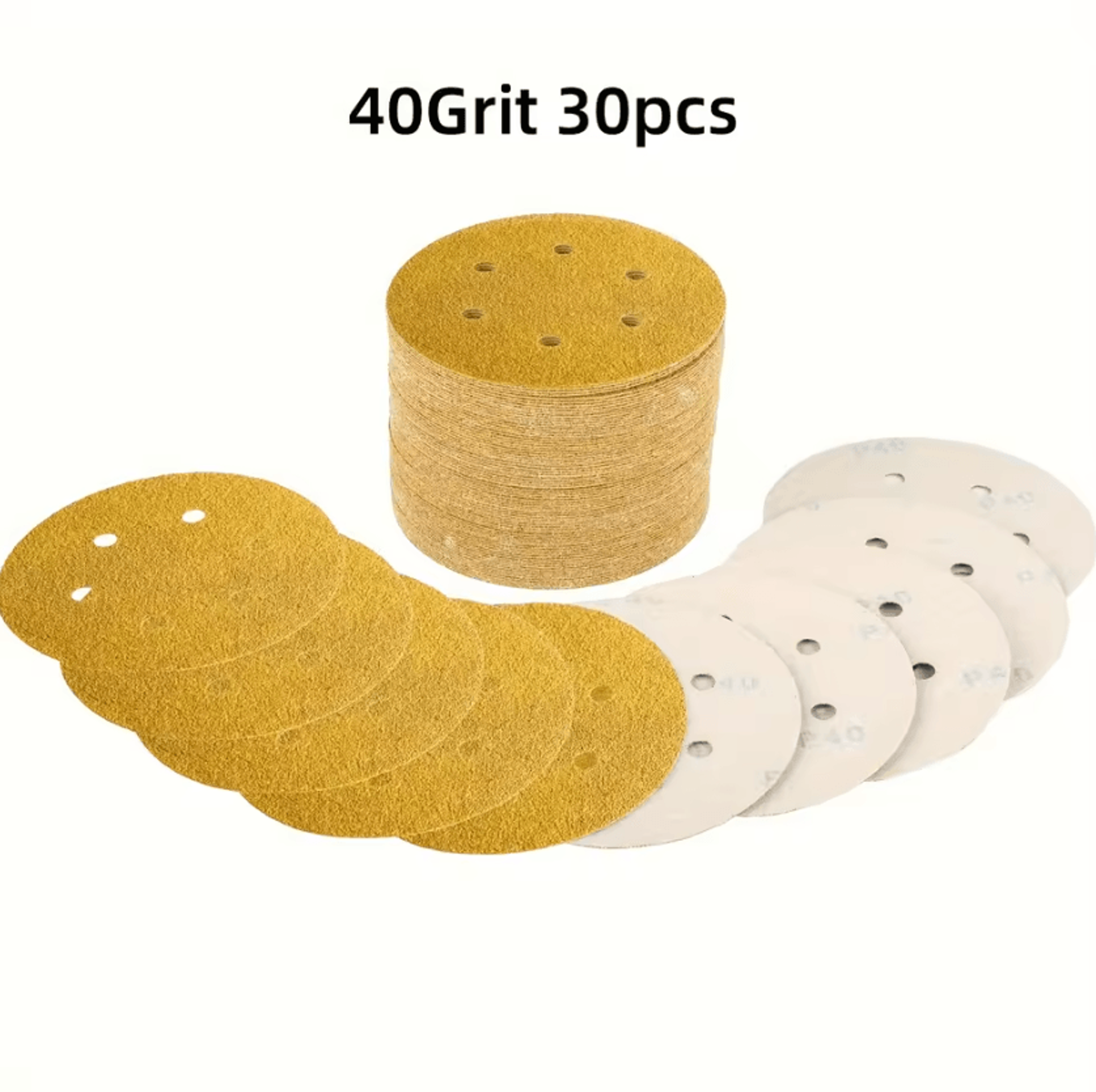 30PCS 6 Inch Hook And Loop Sanding Discs 40800 Grit Sandpaper Set For Orbital Sanders And Woodworki 11