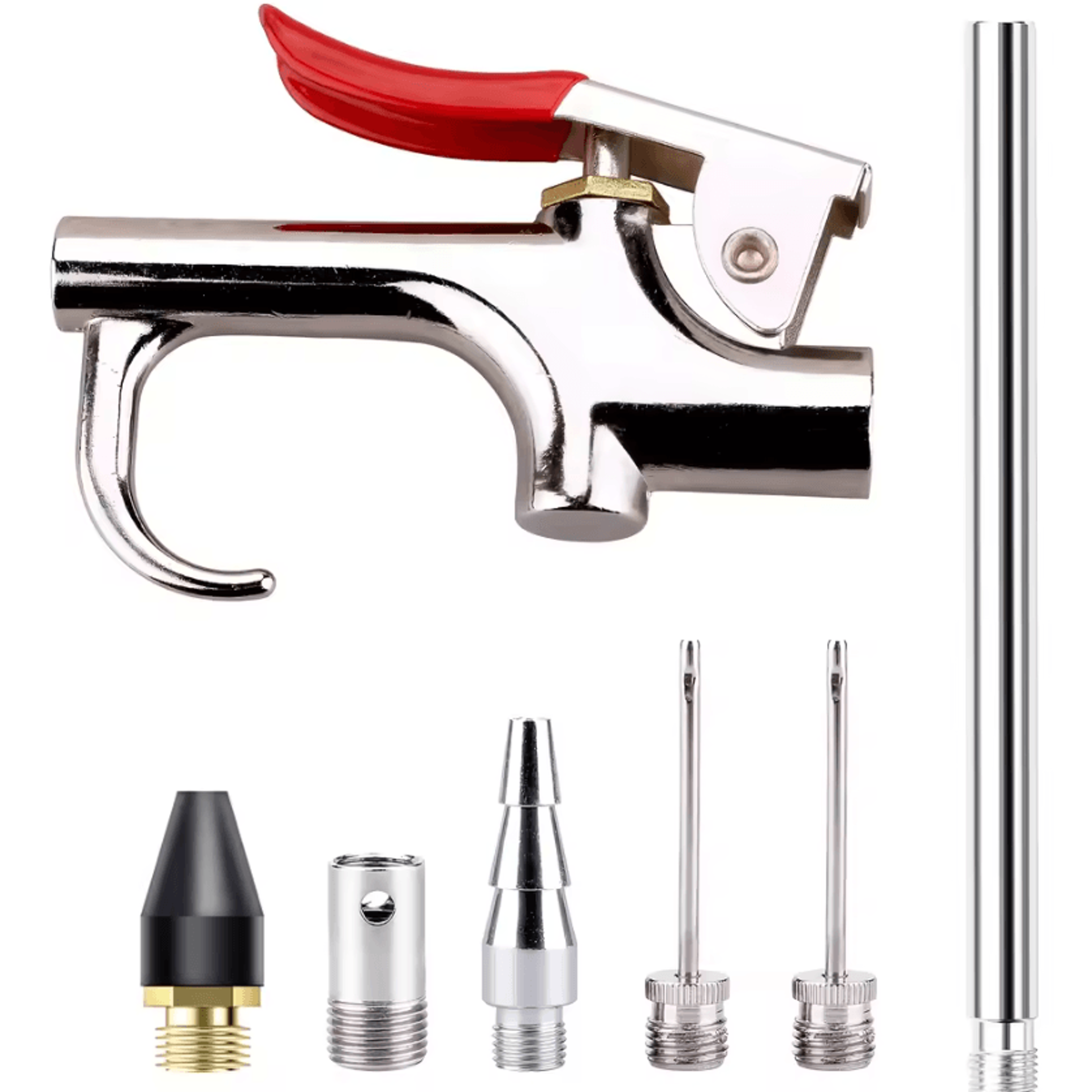 7PCS Air Blow Gun Accessory Kit With 5 Interchangeable Nozzles For Air Compressor Cleaning And Work 5