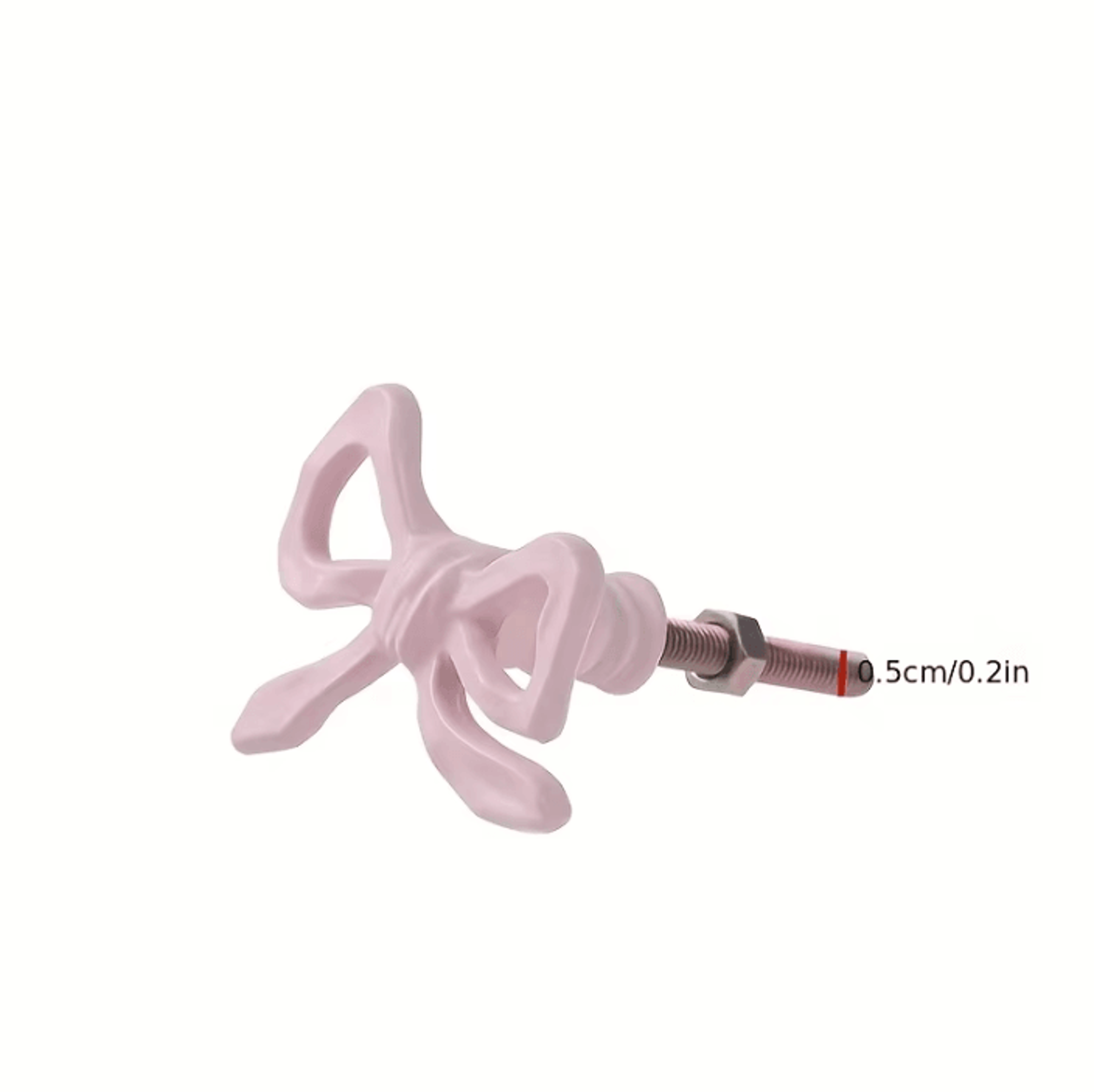 elegant pink bow metal drawer handles decorative cabinet knobs for dressers and furniture 1pc/2pcs