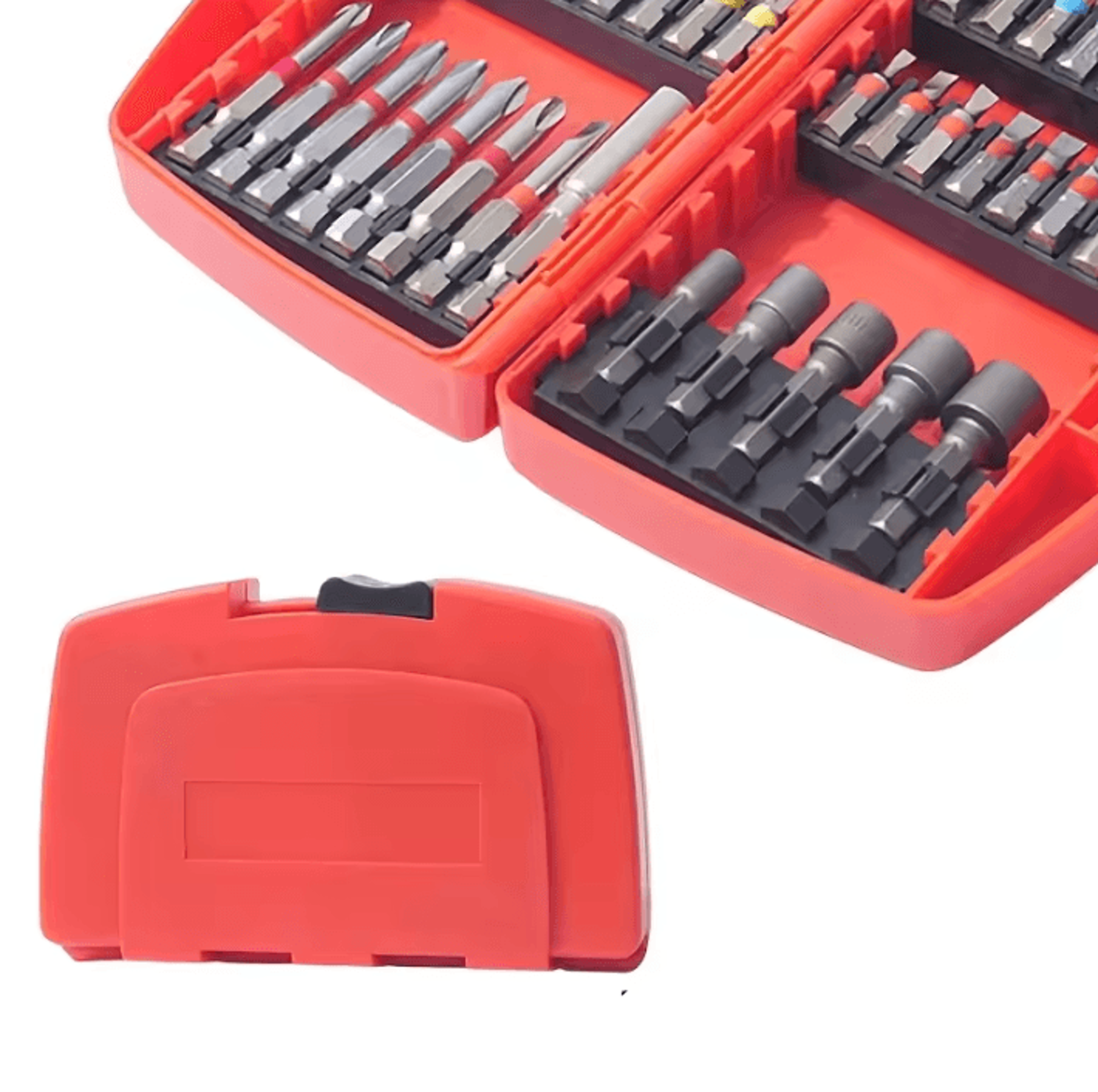 45PCS Impact Driver Bit Set S2 Steel Magnetic Screwdriver Bits With Nut Driver For Woodworking And  3