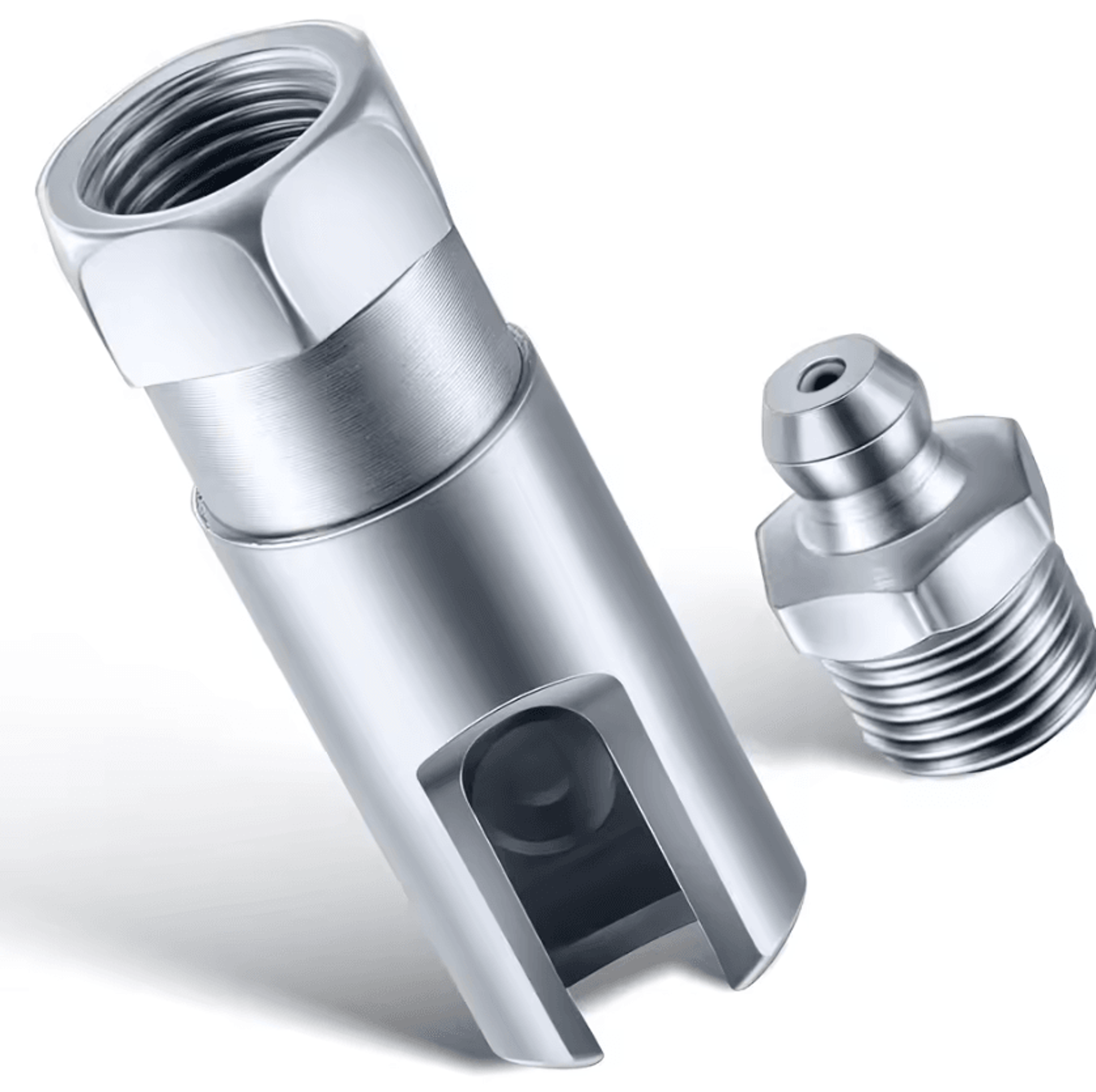 90 degree grease gun coupler with 1/8 npt threads right angle slotted grease fitting adapter for automotive maintenance