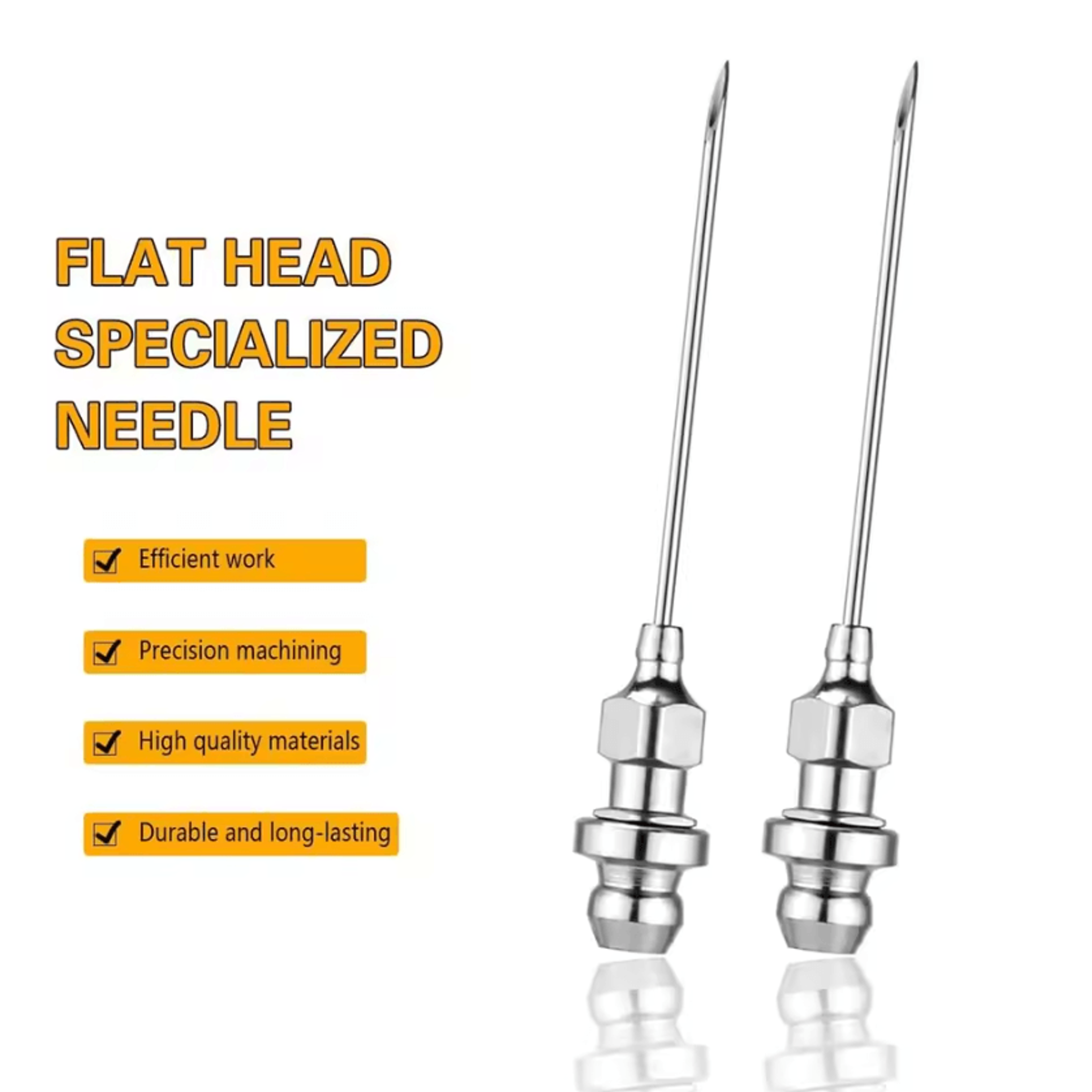 7PCS Grease Gun Needle Adapter Set With 5 Needle Nozzles Dispenser And Rubber Nipple For Precision  5