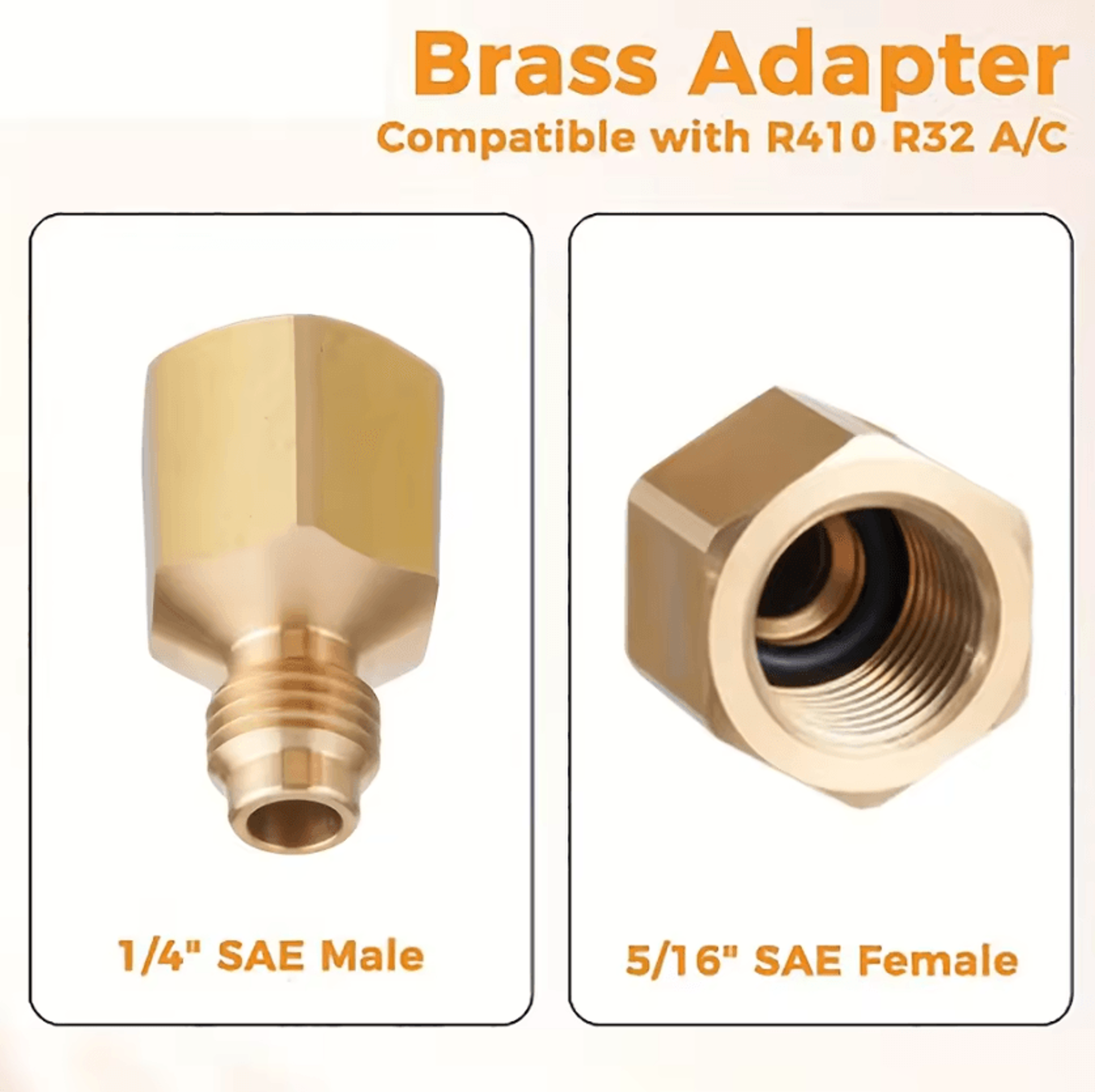 HS1430 HVAC Valve Core Removal Tool With Brass Adapter For R22 R12 R410 R32 R404 Refrigerant System 4