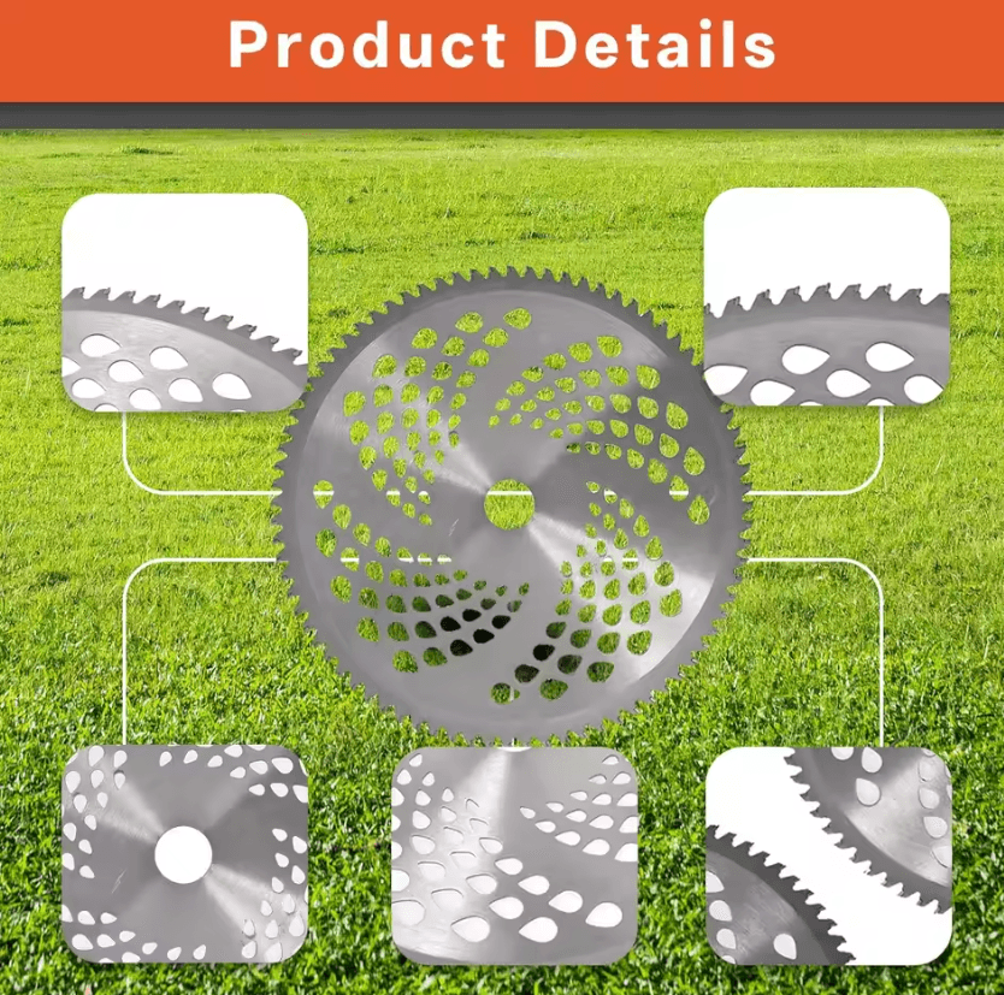 10 Inch Carbide Tipped Brush Cutter Saw Blade 40T 60T 80T Alloy Cutting Disc For Grass Trimmer And  1