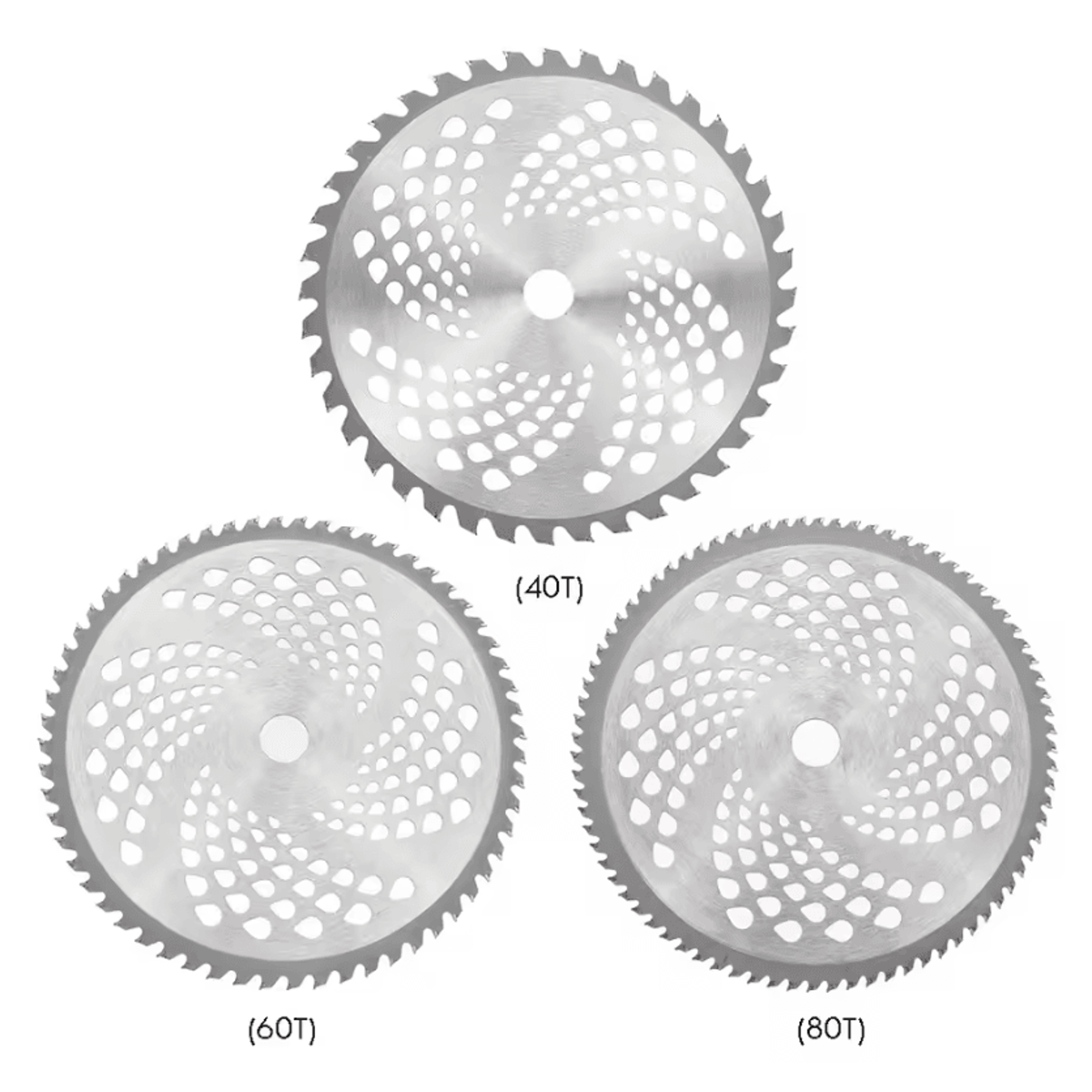 10 Inch Carbide Tipped Brush Cutter Saw Blade 40T 60T 80T Alloy Cutting Disc For Grass Trimmer And  5