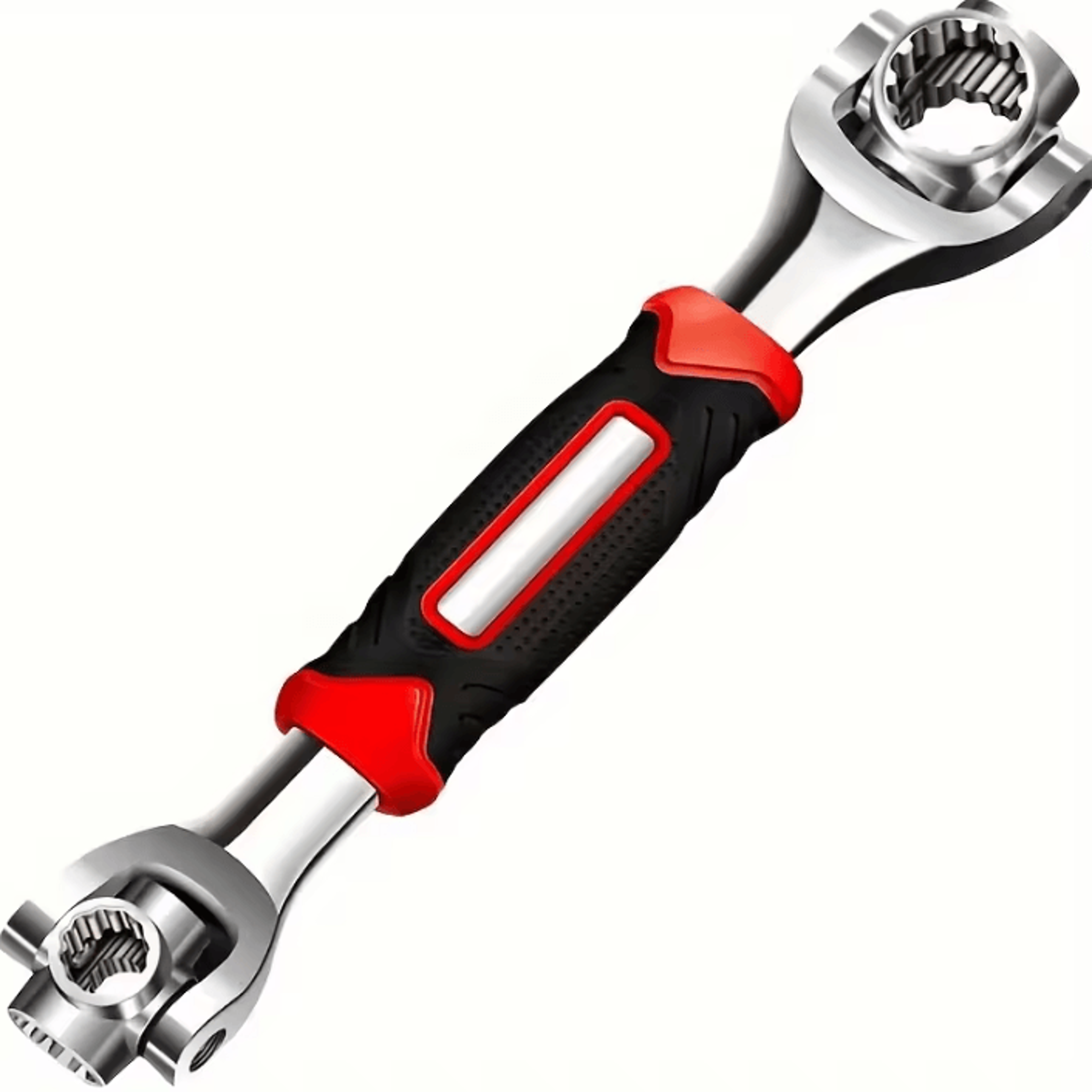 52 In 1 Universal Socket Wrench Set With 360 Degree Swivel Head NonSlip Handle Metric And SAE Multi 6