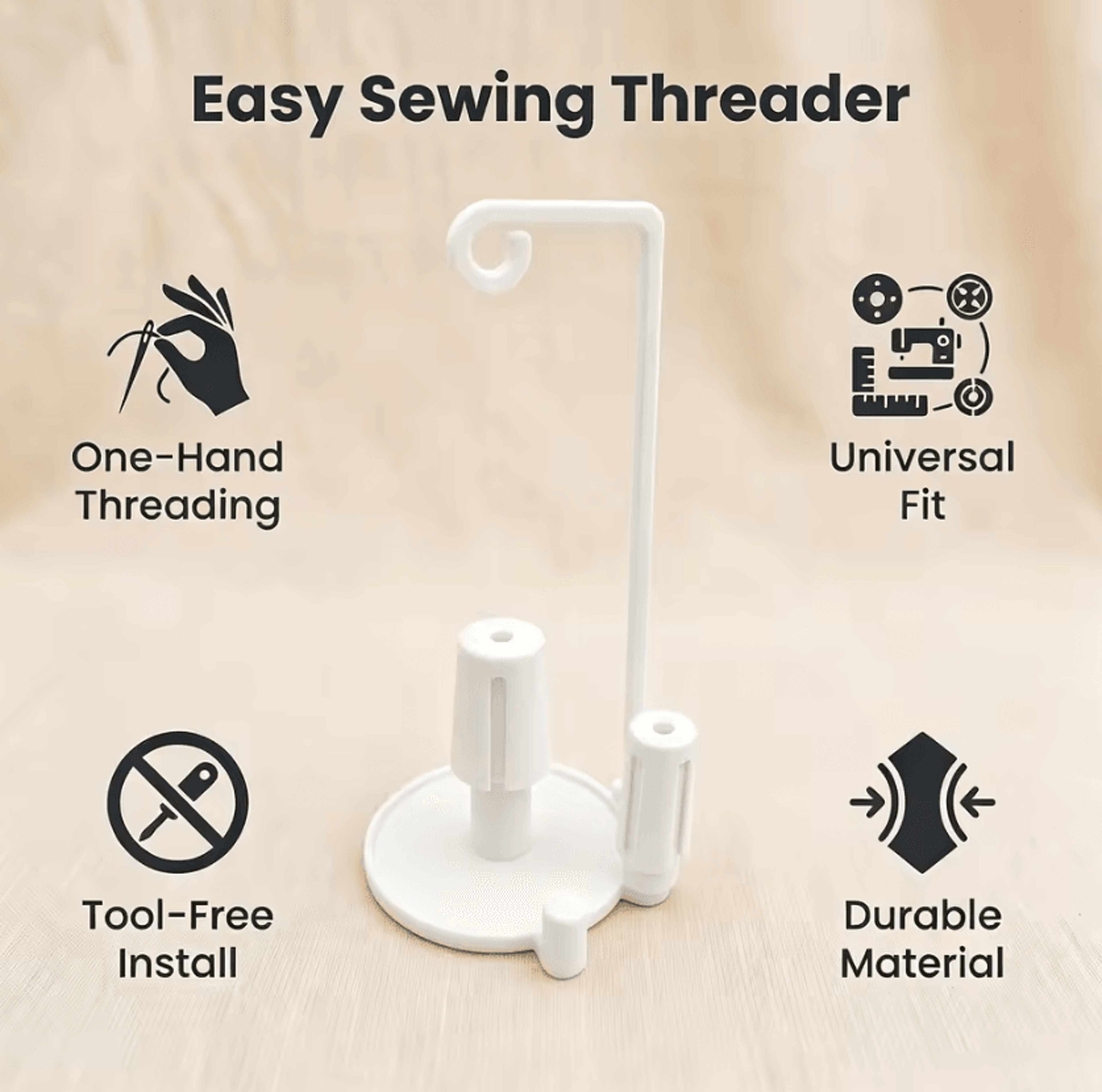 Sewing Machine Thread Spool Holder Single Line Shaft Bracket For Smooth Thread Feeding And Househol 4