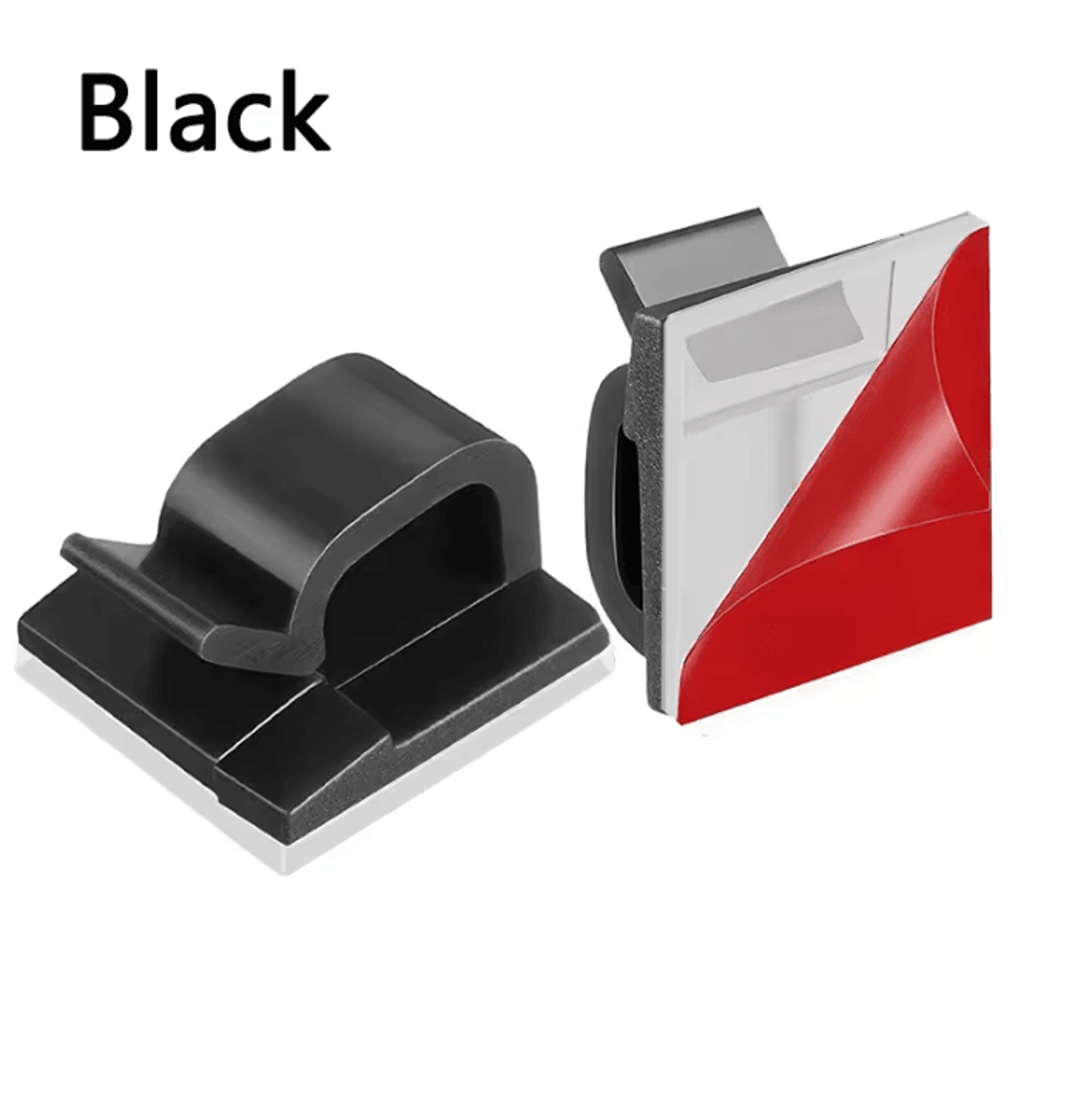 102050PCS Adhesive Cable Organizer Clips USB Wire Holders For Desk Home And Office Cable Management 5
