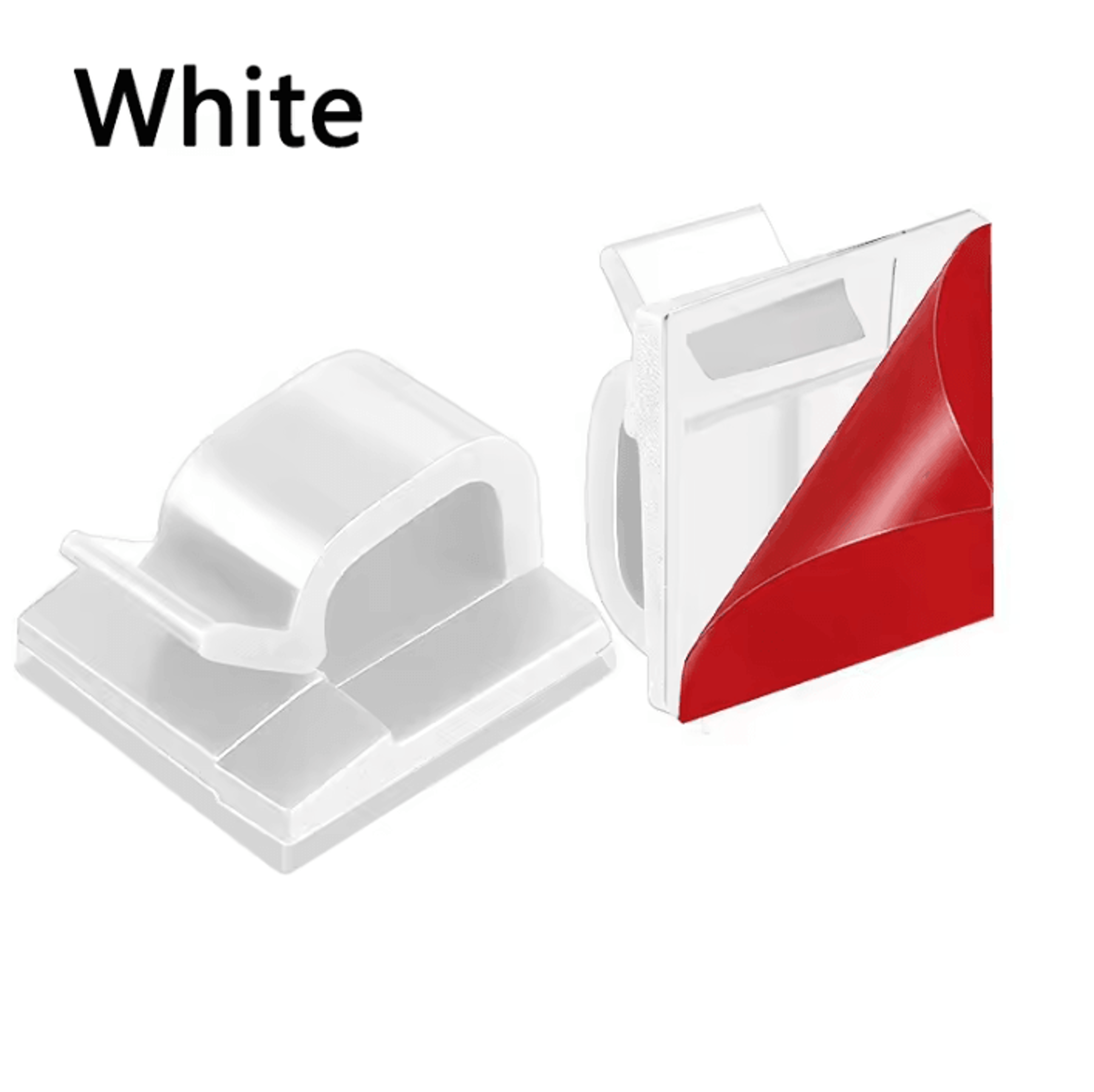 102050PCS Adhesive Cable Organizer Clips USB Wire Holders For Desk Home And Office Cable Management 7