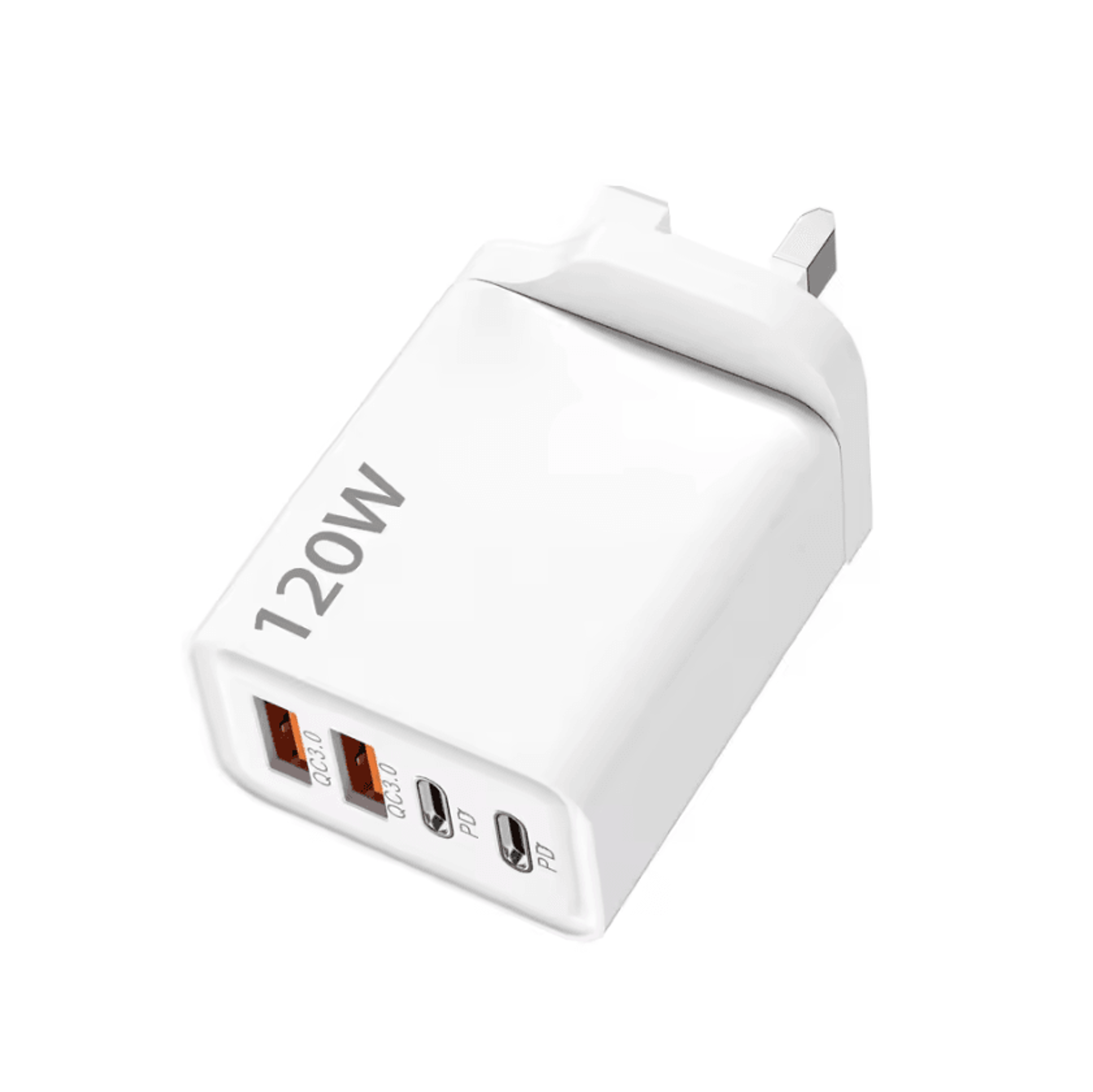 120W 4 Port USB C Charging Hub PD QC30 Fast Wall Charger For Smartphones And Travel 11