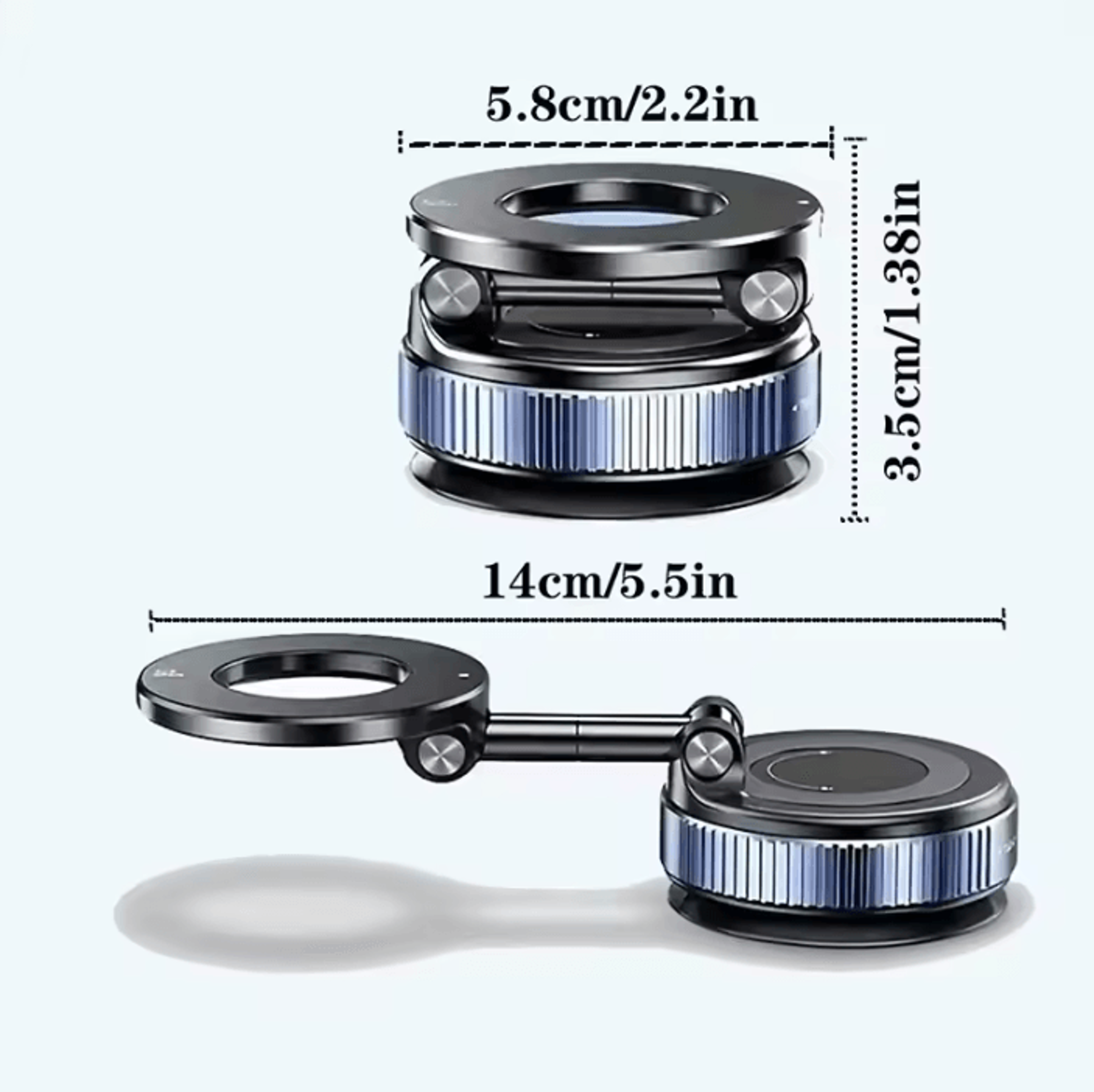 Foldable Electric Vacuum Magnetic Car Phone Holder Strong Suction Mount For IPhone 12 13 14 15 16 A 5