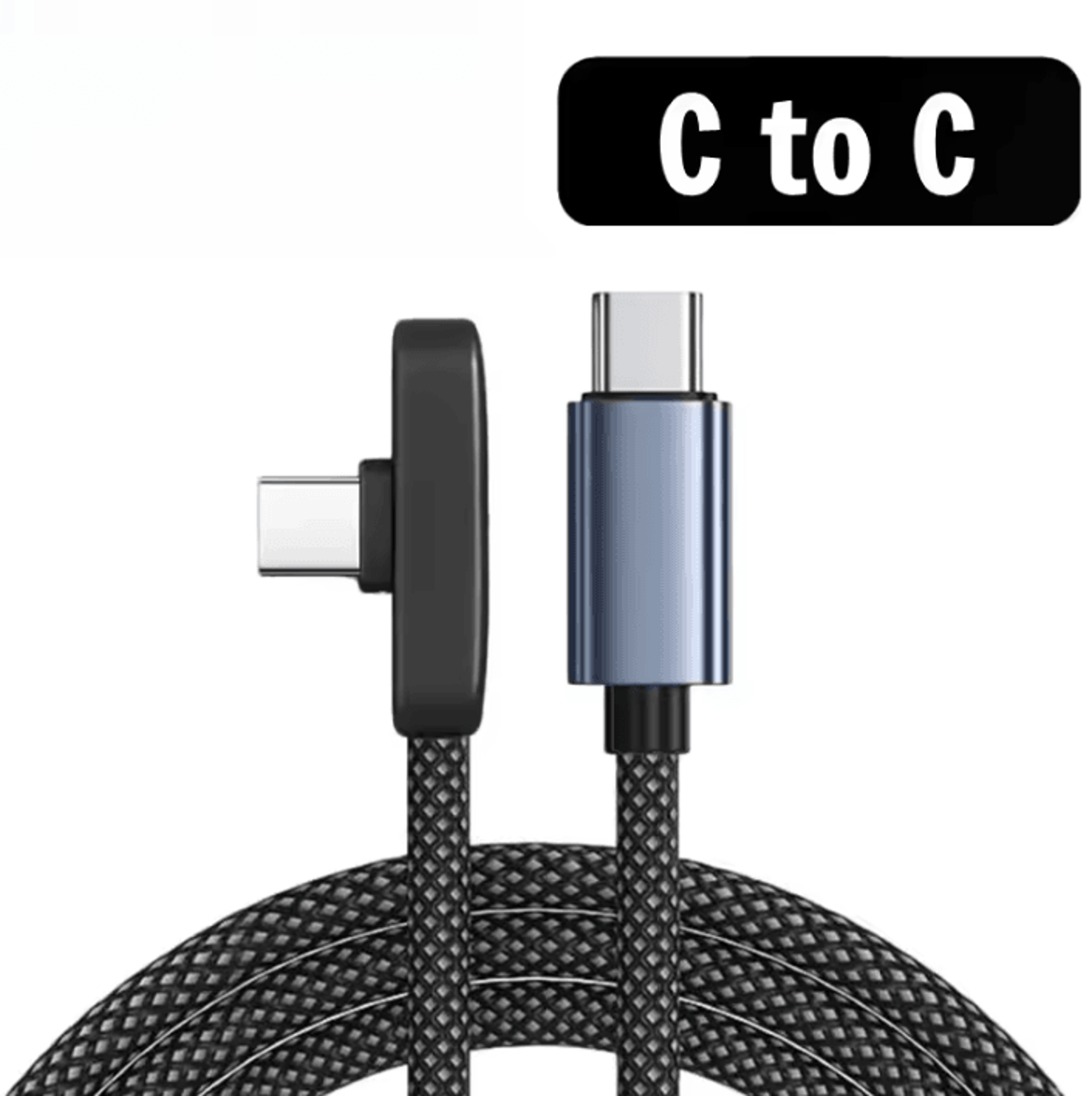 100W 90 Degree USB C Fast Charging Cable Right Angle Type C Data Transfer Cord For IPhone Samsung A 7
