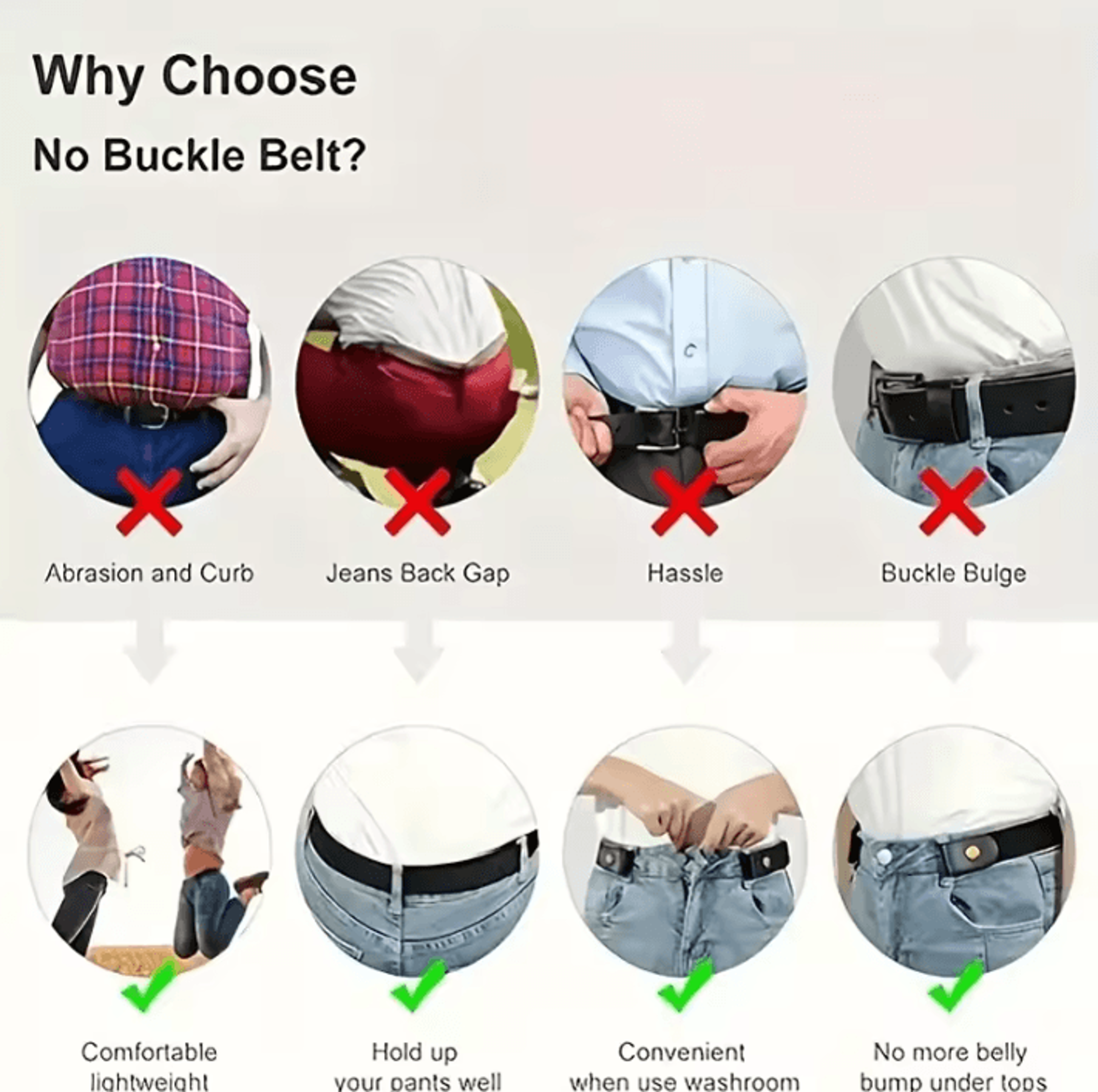Invisible Elastic Belt For Women And Men Comfortable No Bulge Stretch Waist Belt For Jeans And Pant 2