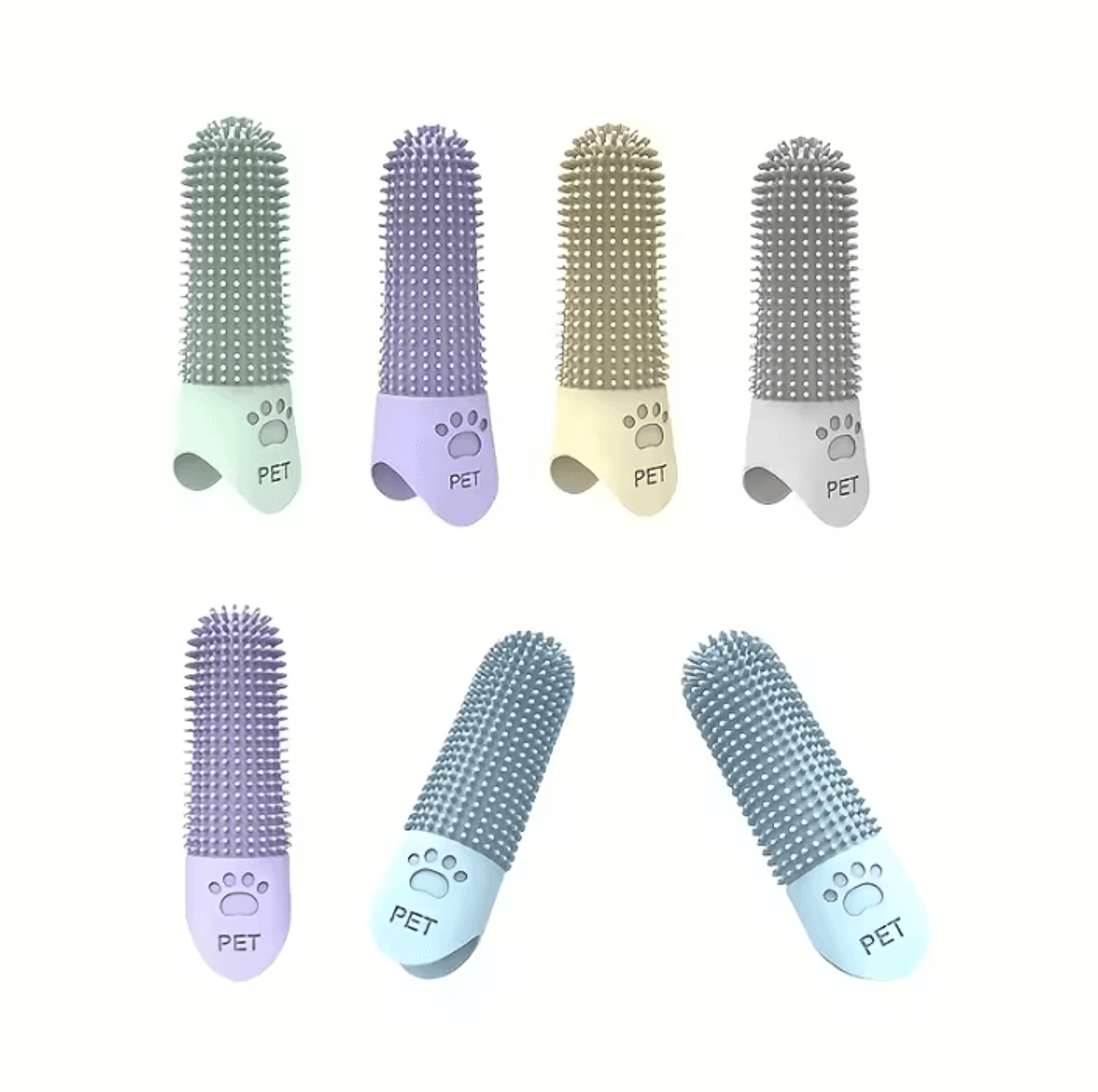 360 Degree Soft Silicone Pet Finger Toothbrush Gentle Dental Cleaning Brush For Dogs And Cats 3
