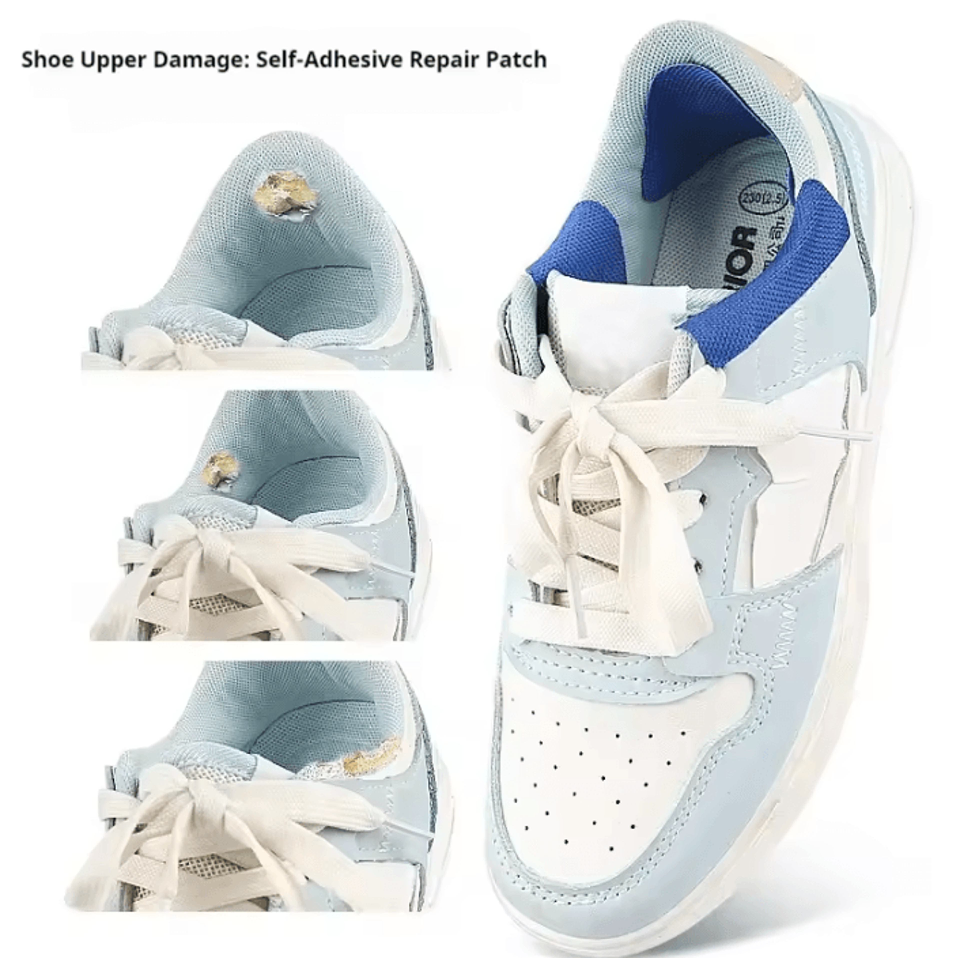 Self Adhesive Sneaker Heel Repair Patches Shoe Lining Stickers For Worn Heels And Damaged Shoe Inte 2
