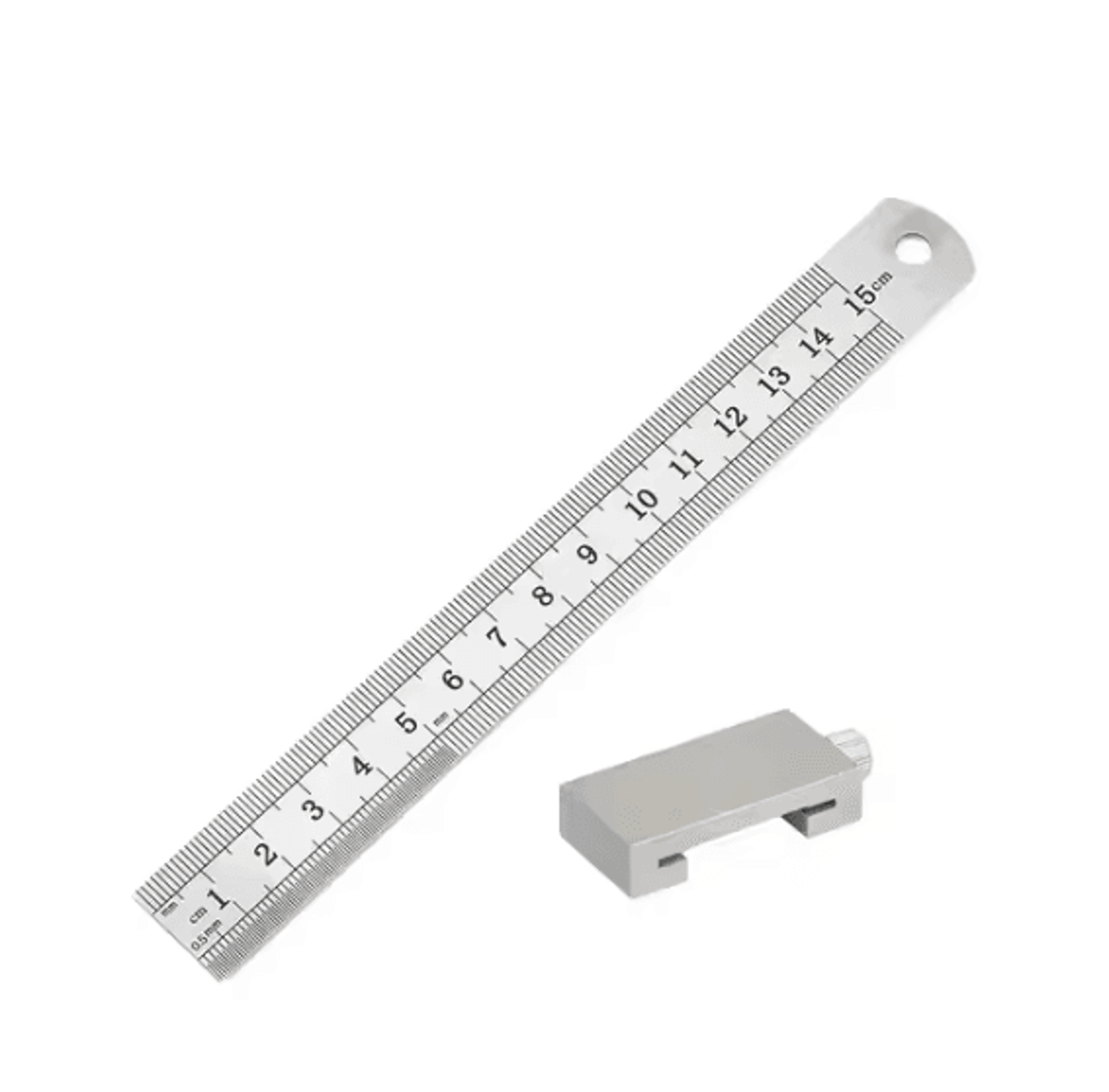 Woodworking Steel Ruler Positioning Limit Block Precision Measuring Stopper For Carpentry Marking A 4