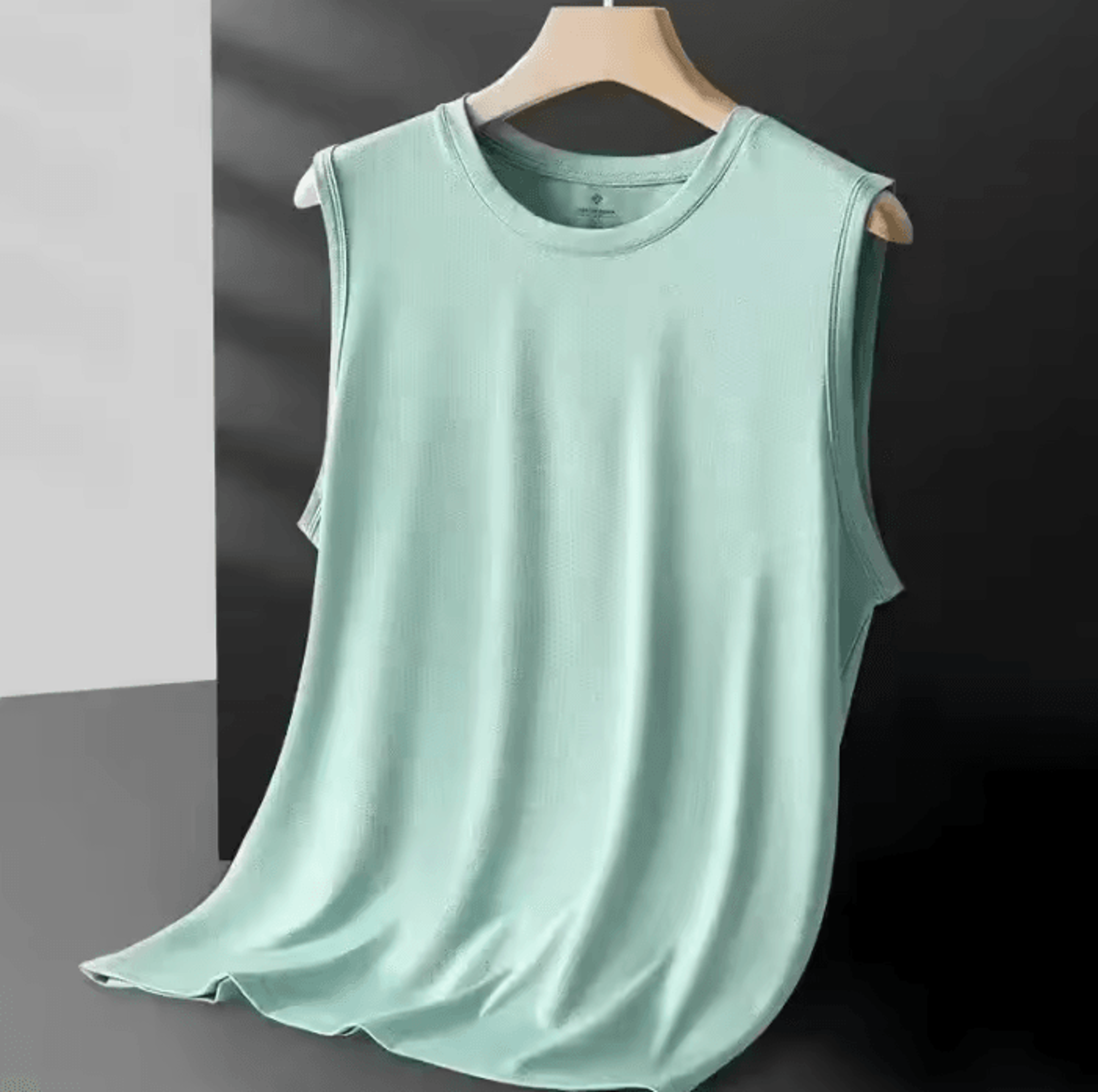 Mens Ice Silk Mesh Tank Top Lightweight Breathable Sleeveless Sports Vest For Summer Casual Wear 4