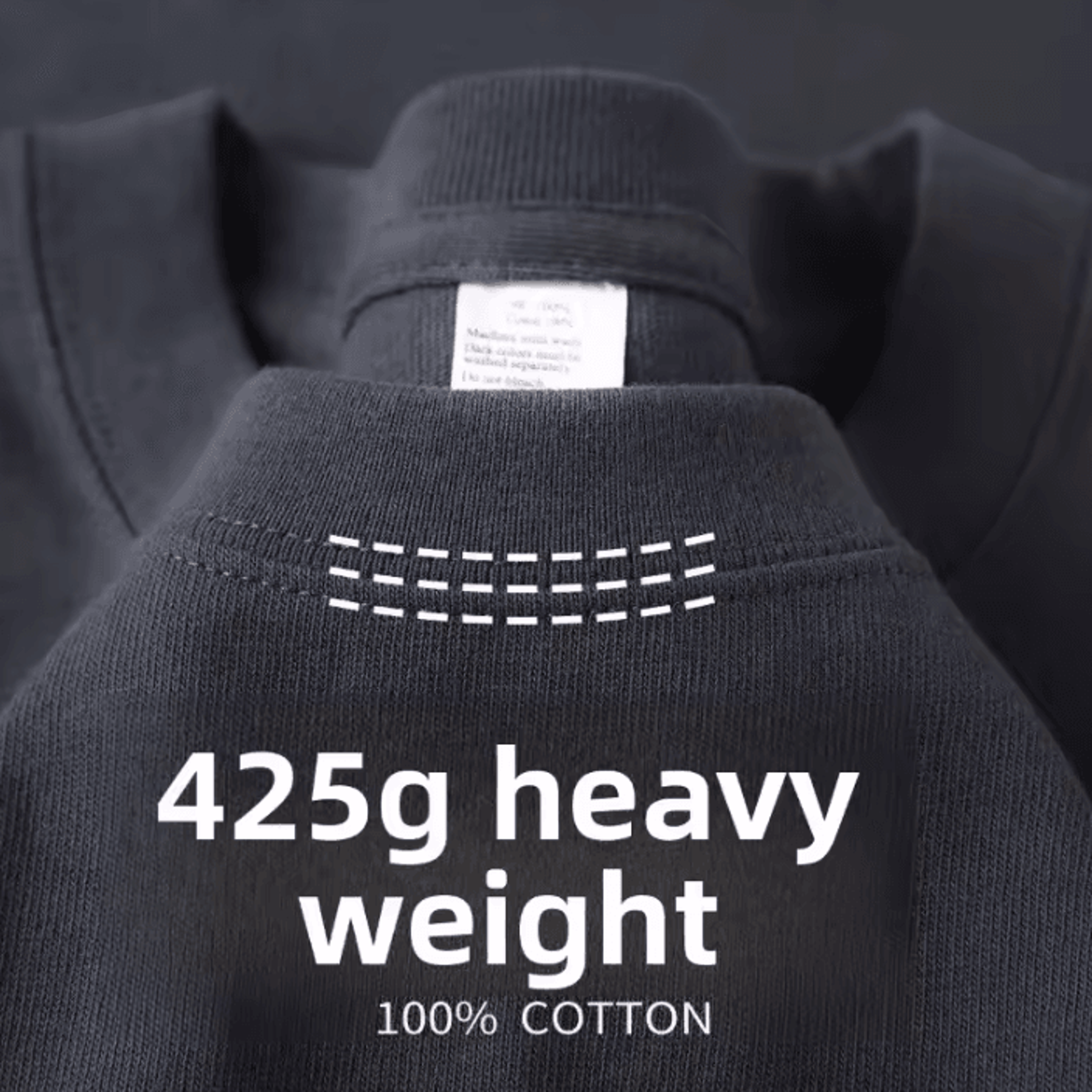 Mens 425G Heavyweight Cotton T Shirt Breathable Crew Neck Short Sleeve Casual Summer Top 3