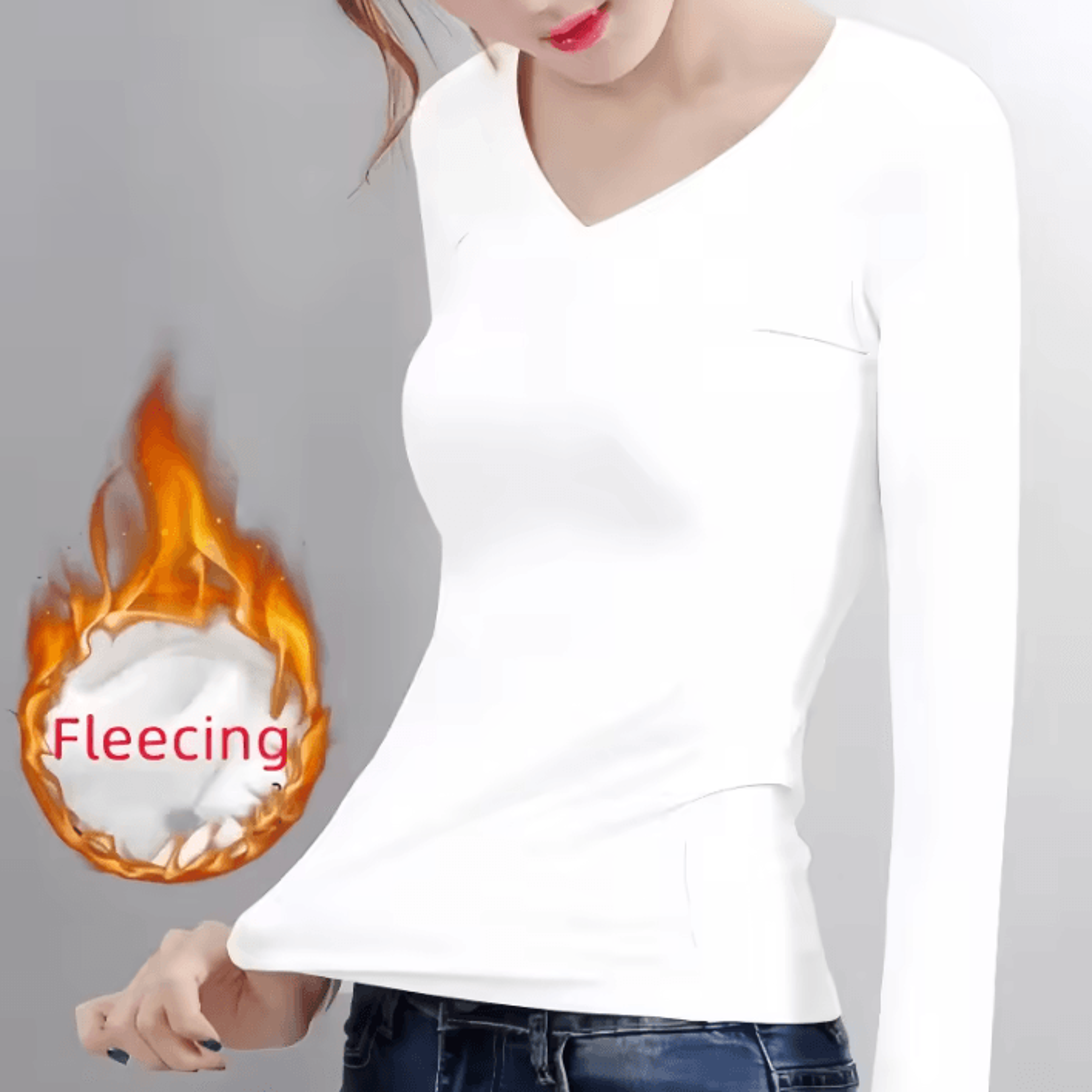 women's thermal turtleneck long sleeve shirt warm semi high neck base layer for winter
