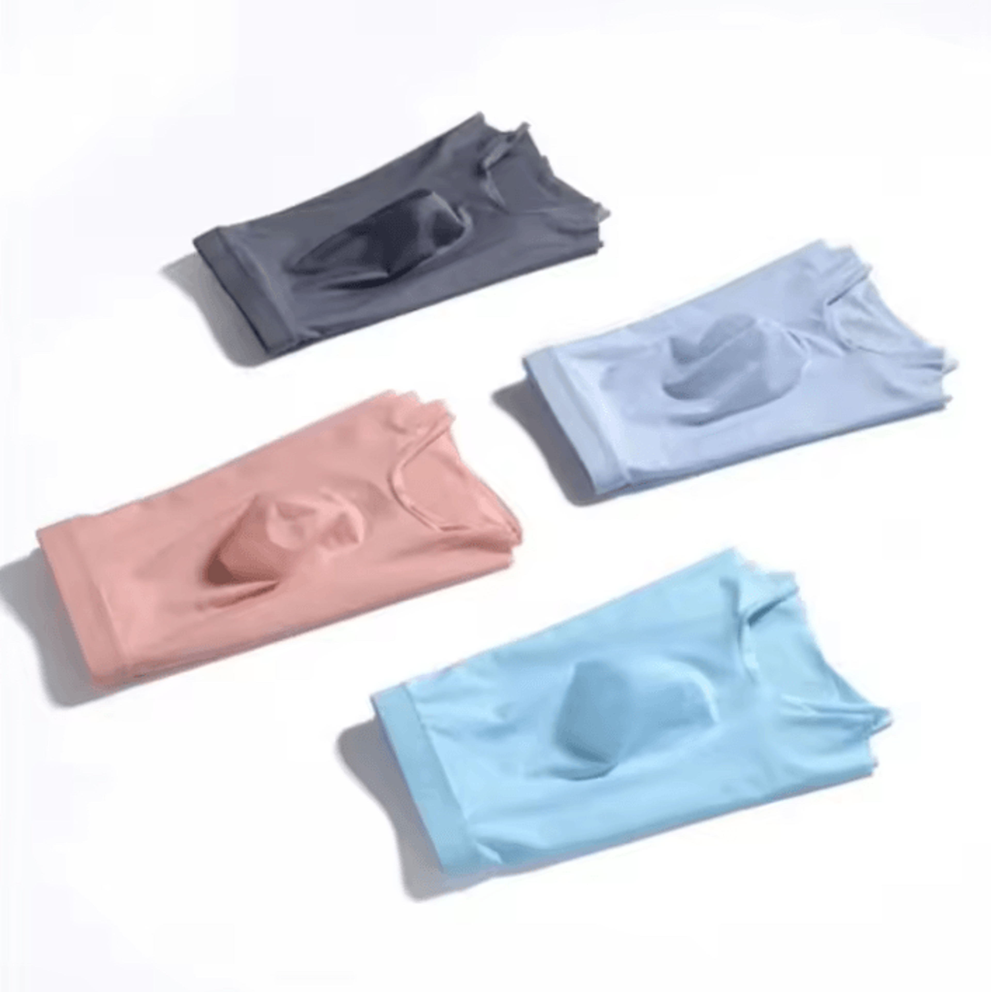 Mens Ice Silk Seamless Boxer Shorts Breathable Lightweight Underwear For Everyday Comfort 1