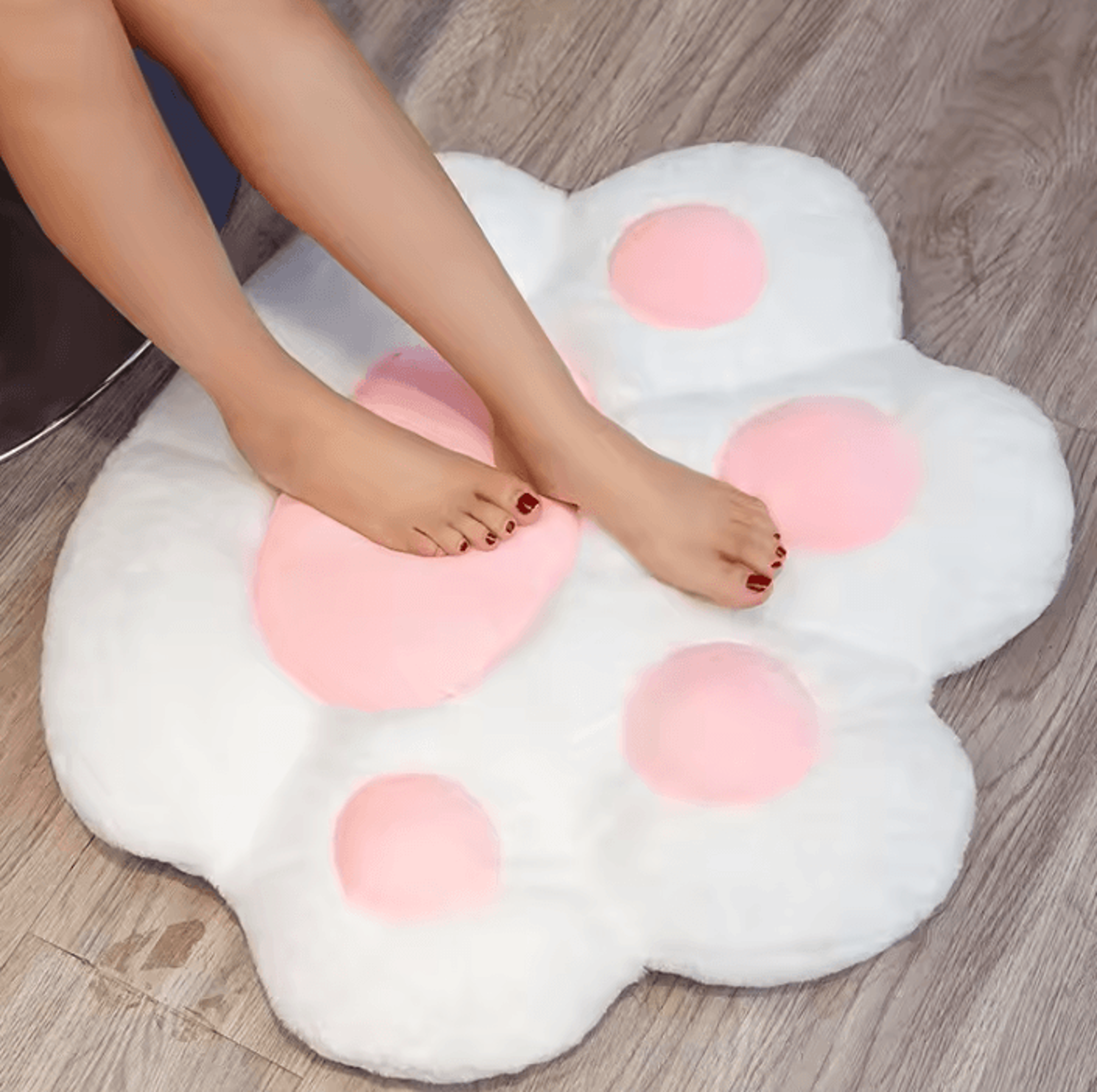 Kawaii Cat Paw Plush Floor Cushion 70 By 60cm Soft Chair Seat Pad For Sofa Bedroom And Home Decor 2