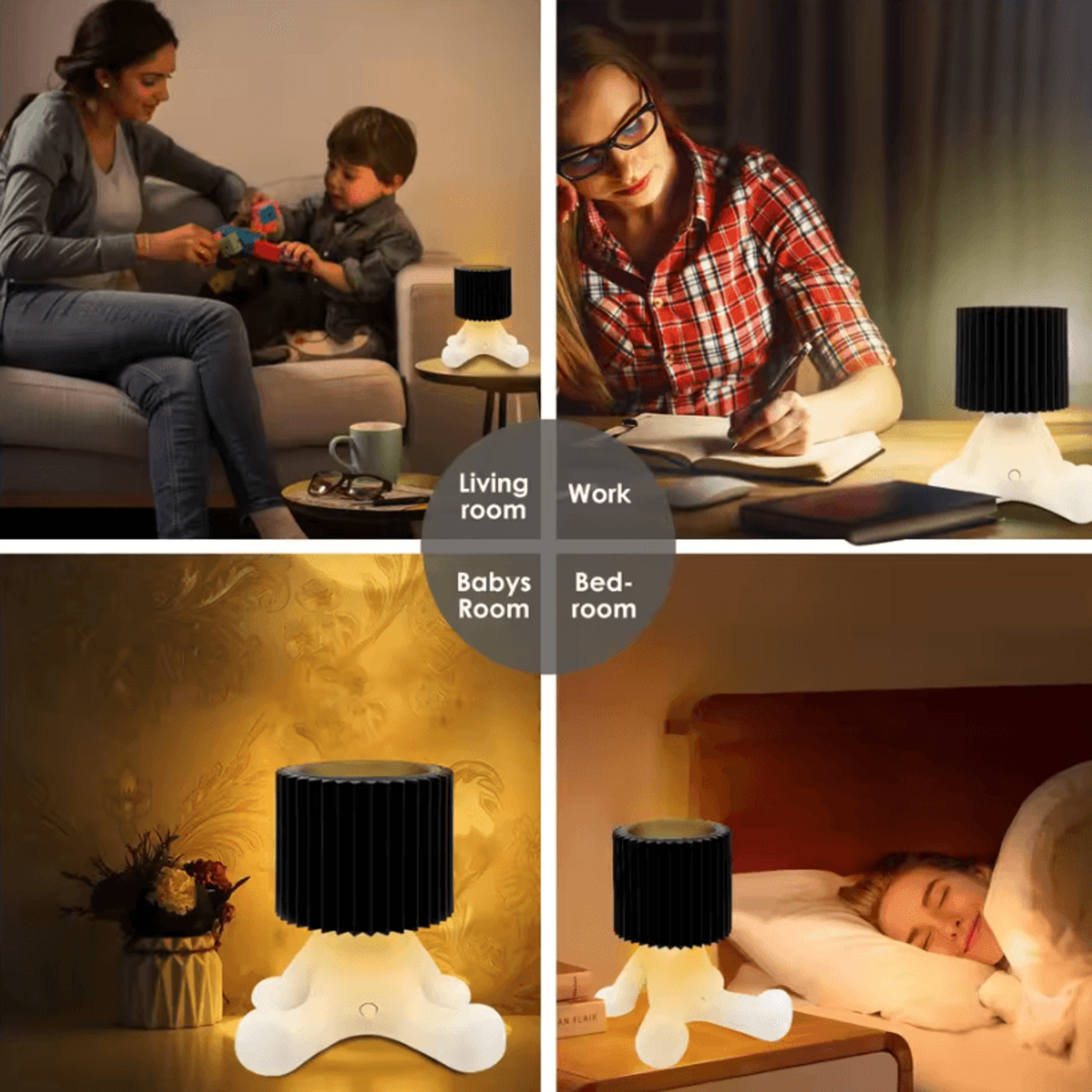 Creative Shy Boy Table Lamp Cute Little Man LED Night Light For Bedroom Bedside Desk And Home Decor 4