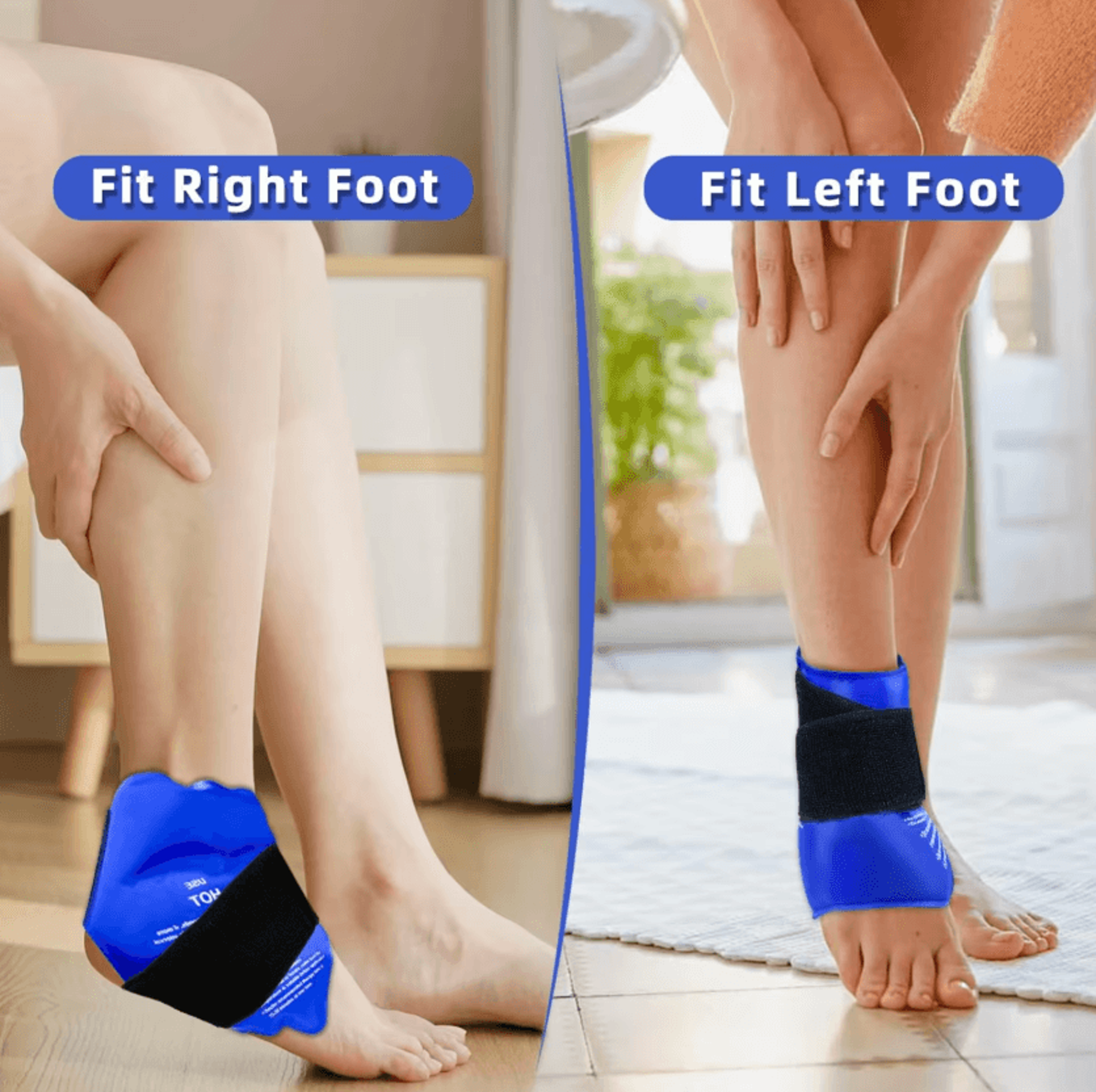Reusable Ankle Ice Pack Wrap Hot And Cold Gel Compress Brace For Sports Recovery And Ankle Comfort 4