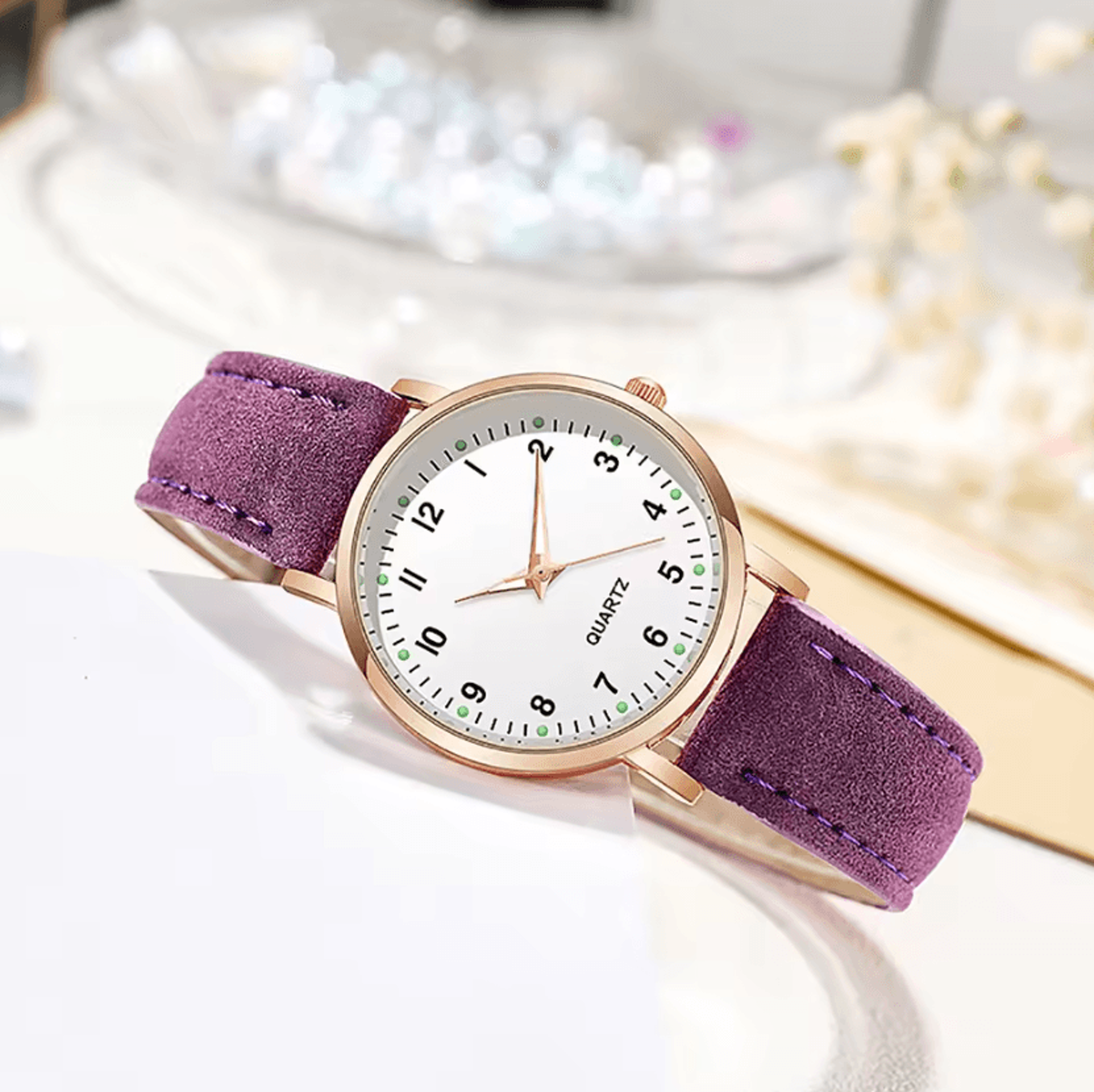 Womens Luxury Diamond Style Quartz Watch Luminous Dial Elegant Fashion Wristwatch For Everyday Wear 10