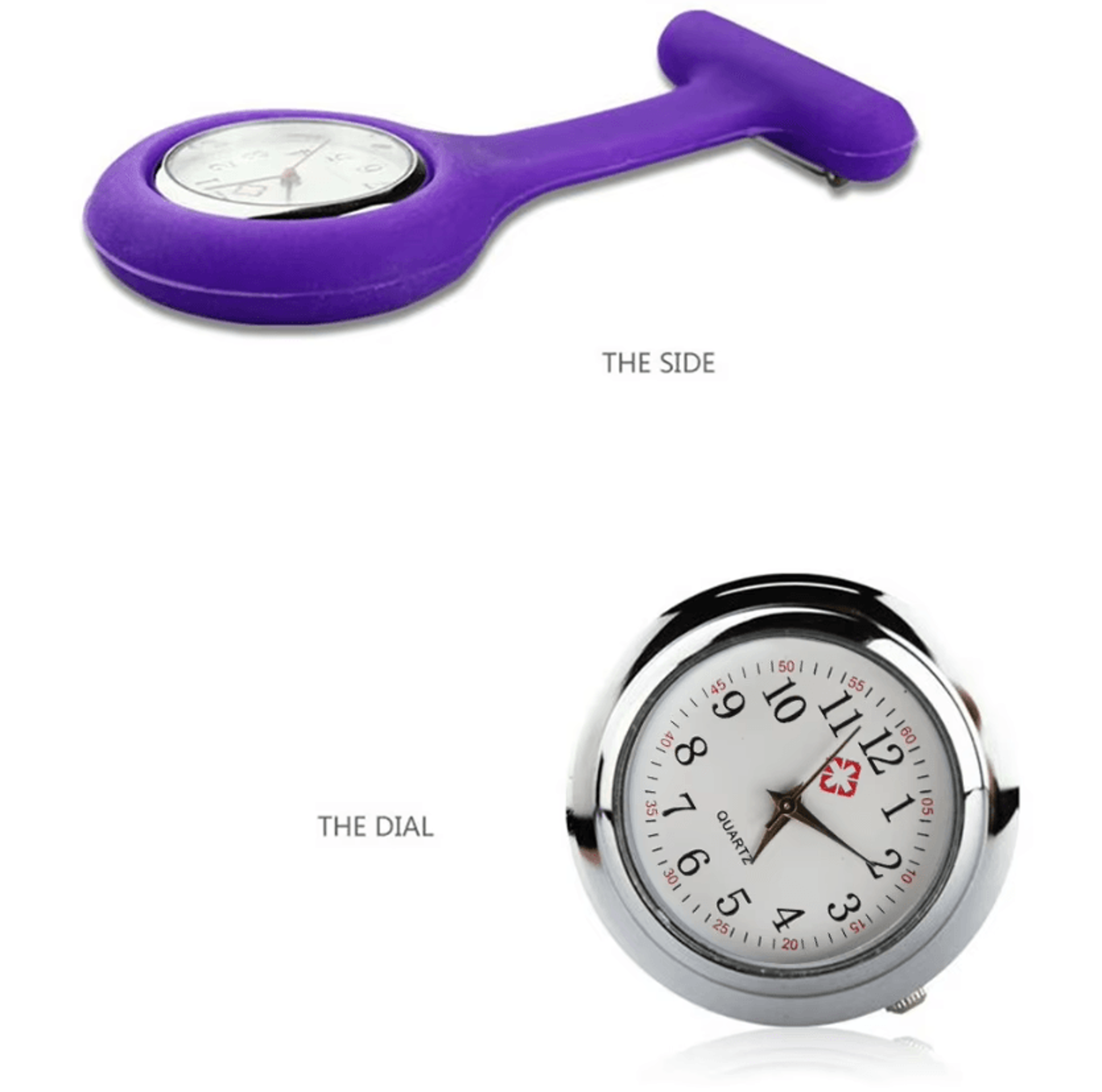 silicone nurse fob pocket watch clip on medical brooch watch for doctors nurses and healthcare professionals