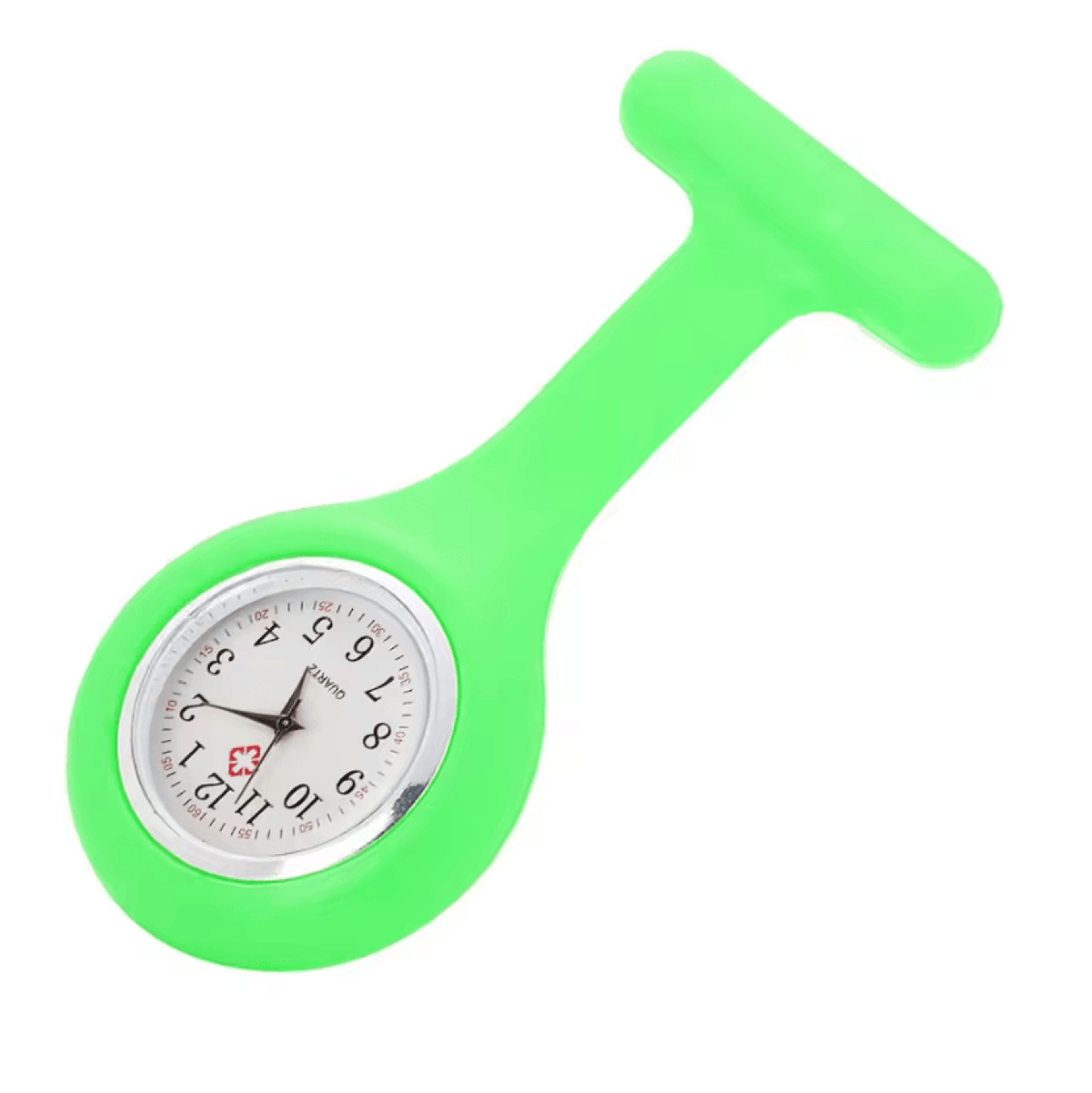 Mini Silicone Nurse Pocket Watch With Brooch Pin Compact Clip On Fob Watch For Healthcare Workers A 8
