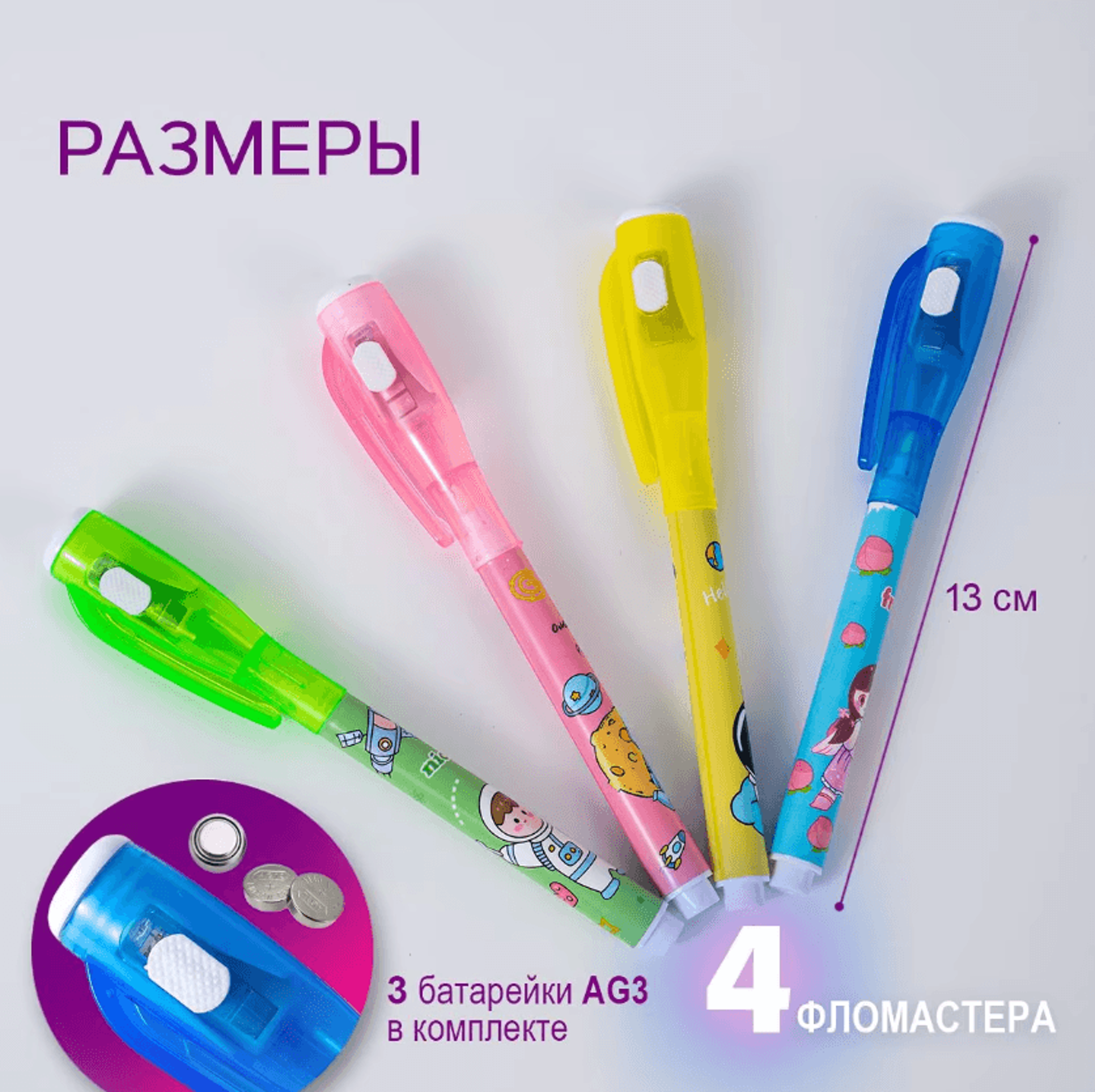 Invisible Ink Magic Pen With UV Light Luminous Secret Message Marker For Kids Creative Writing And  1