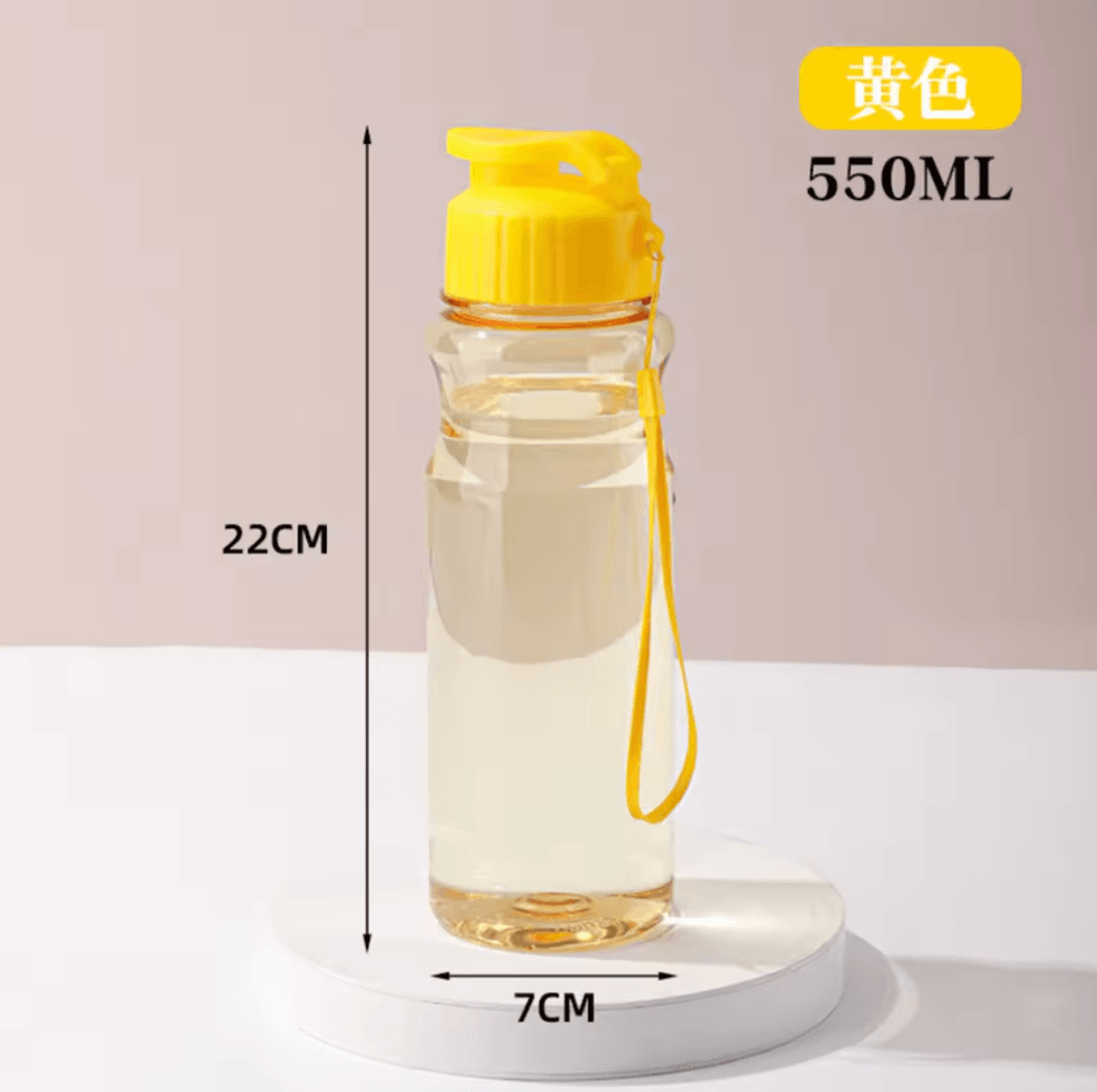 650ML Transparent Sports Water Bottle Portable Reusable Drinking Cup For School Gym Travel And Ever 4