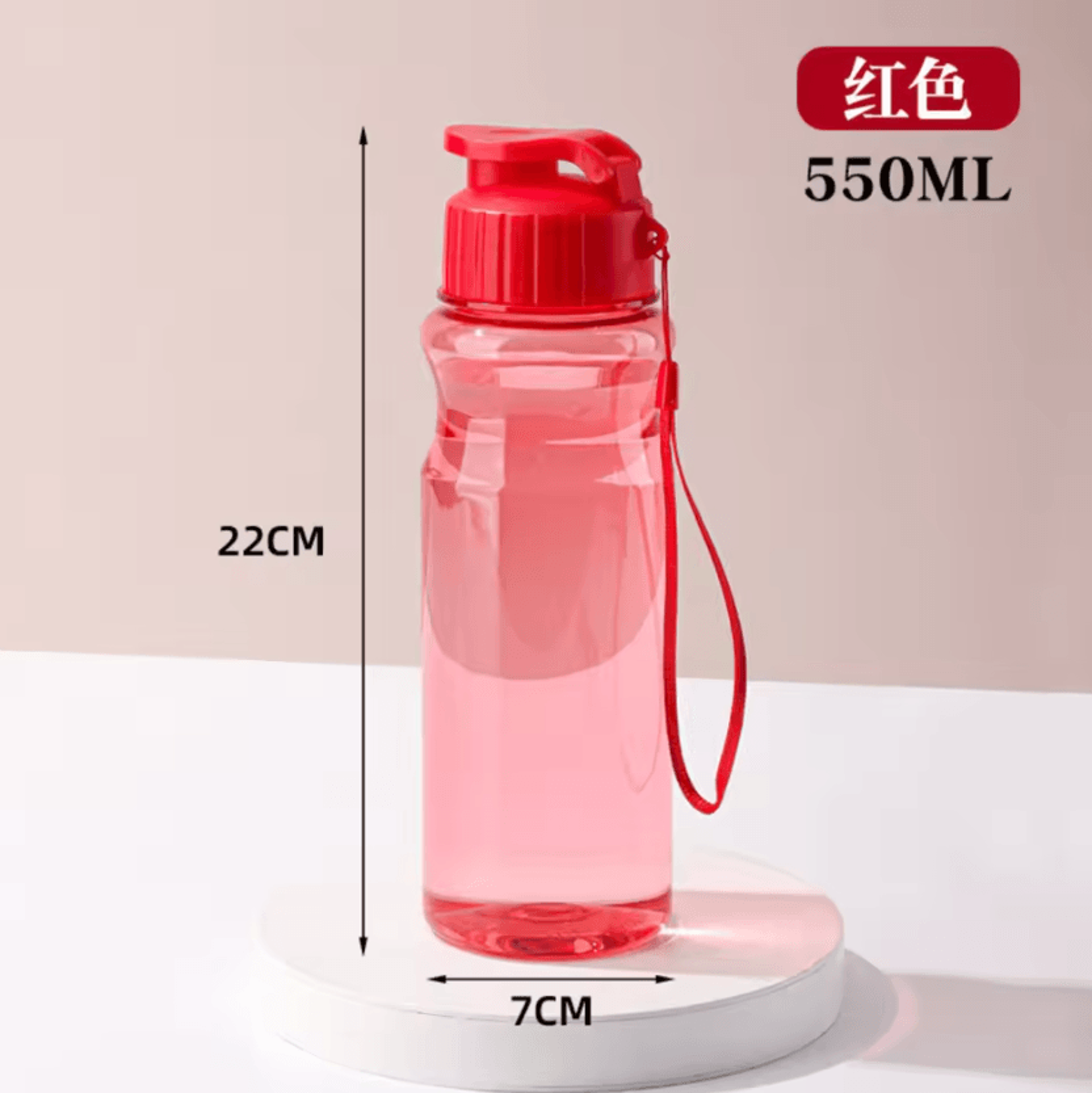 650ML Transparent Sports Water Bottle Portable Reusable Drinking Cup For School Gym Travel And Ever 7