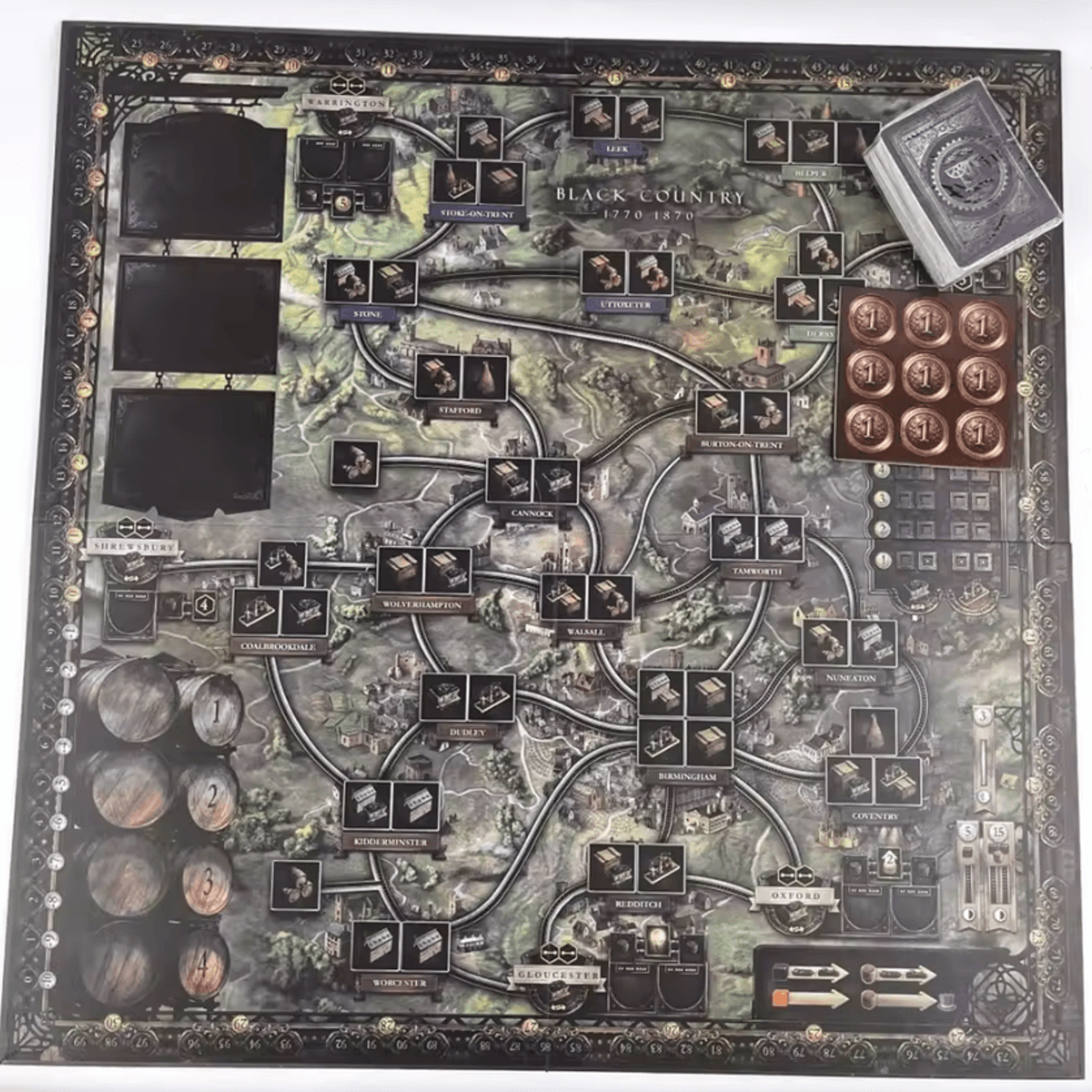 Brass Birmingham Economic Strategy Board Game Interactive Trading And Industrial Development Game F 3