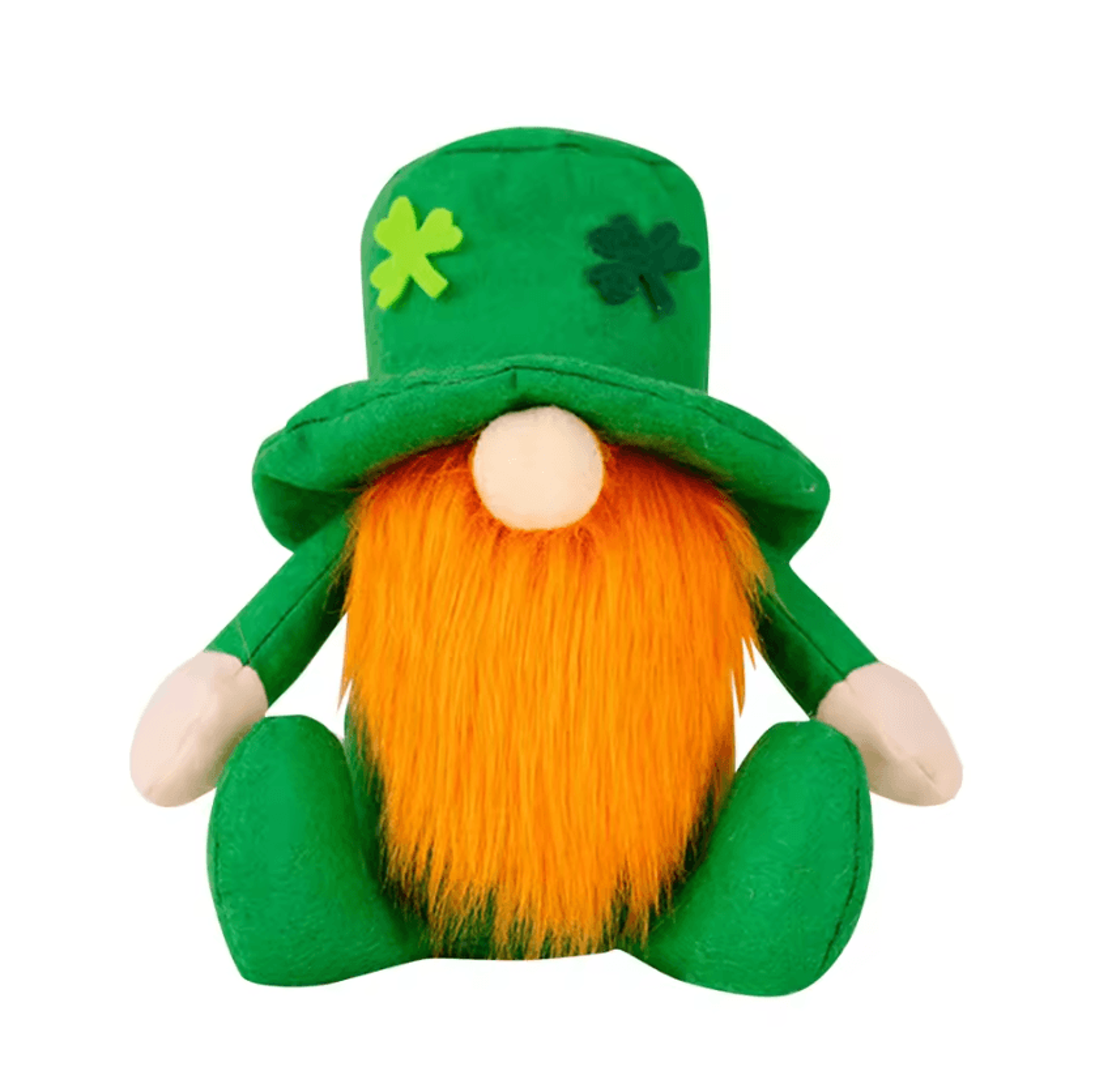 Cute Green Faceless Gnome Figurine St Patricks Day Irish Leaf Ornament For Home Table And Holiday D 10